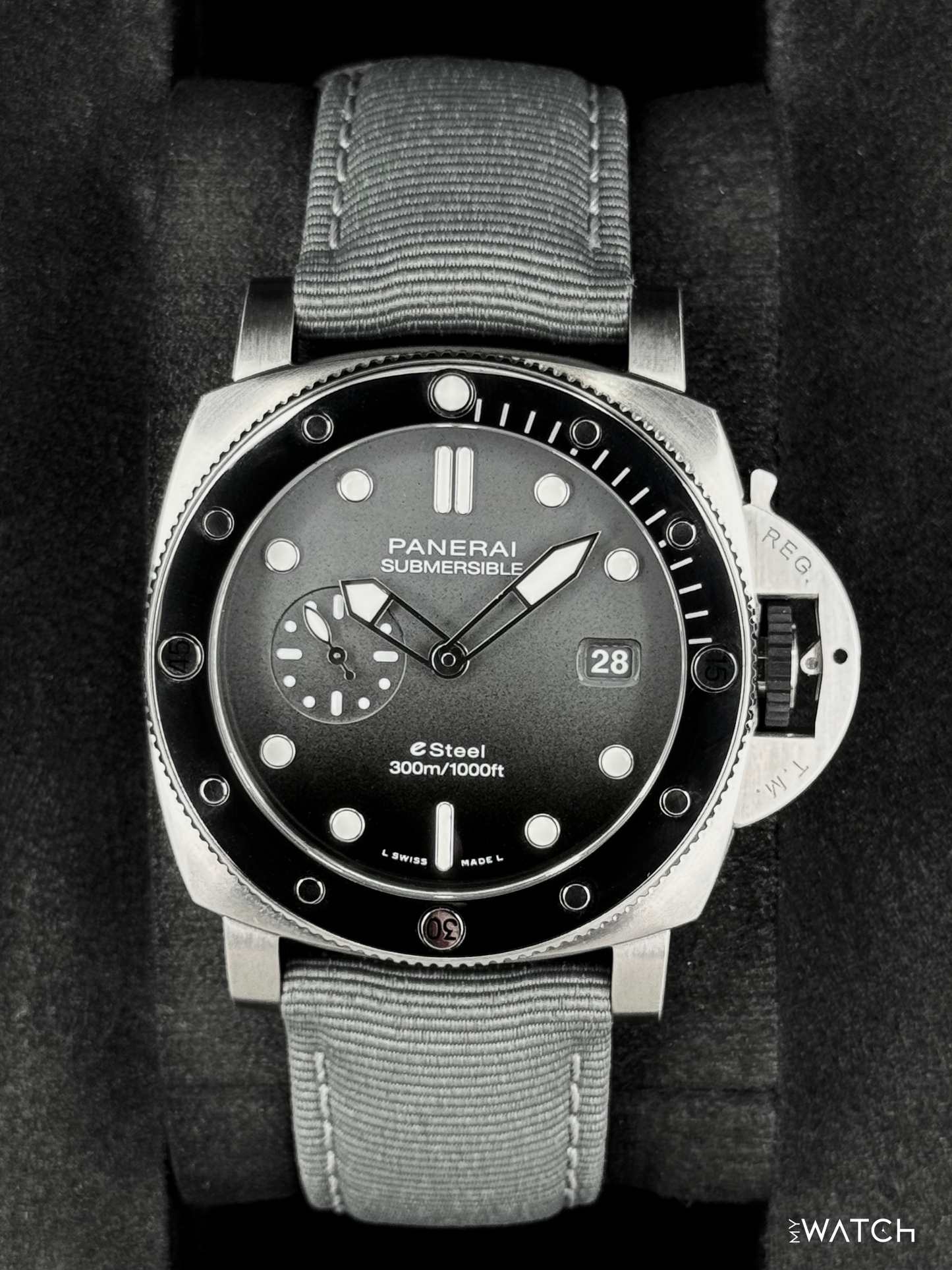 2022 Panerai Quarantaquattro 44mm PAM01288 Stainless Steel Grey Dial - MyWatchLLC