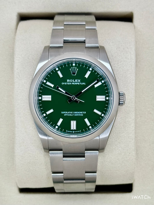 NEW 2026 Rolex Oyster Perpetual 36mm 126000 Green Dial - MyWatchLLC