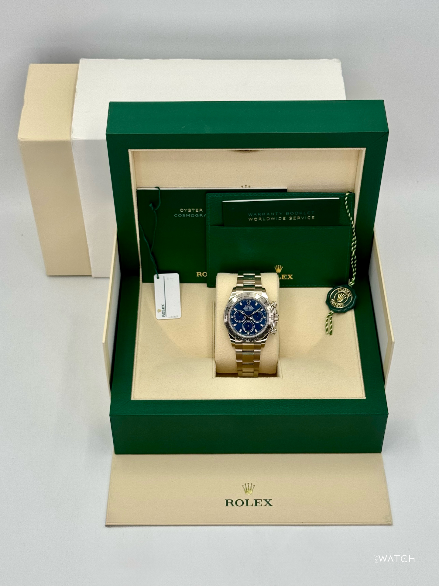 2022 Rolex Daytona 40mm 116509 White Gold Blue Dial