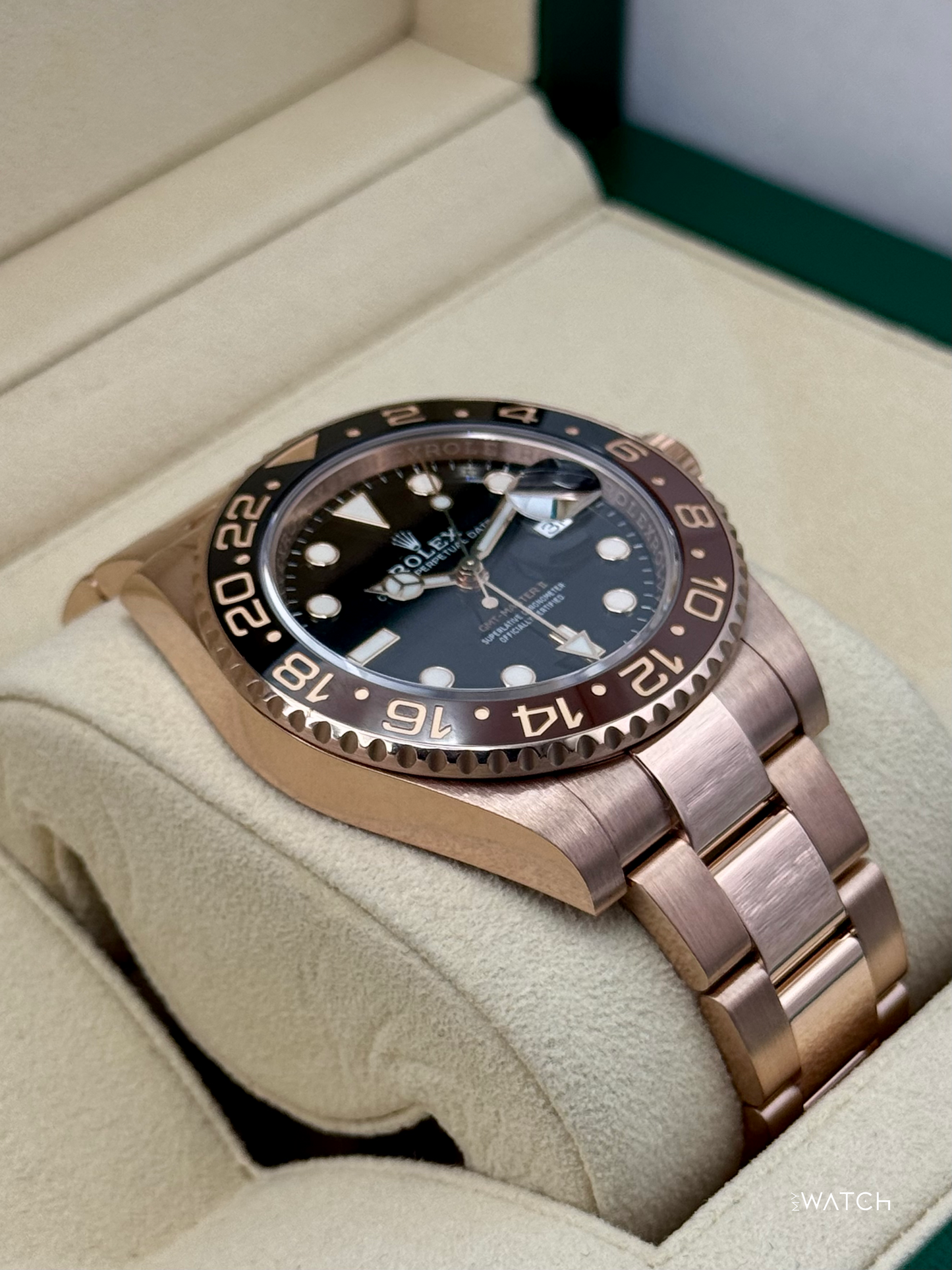 2021 Rolex GMT-Master II "Rootbeer" 40mm 126715CHNR Rose Gold