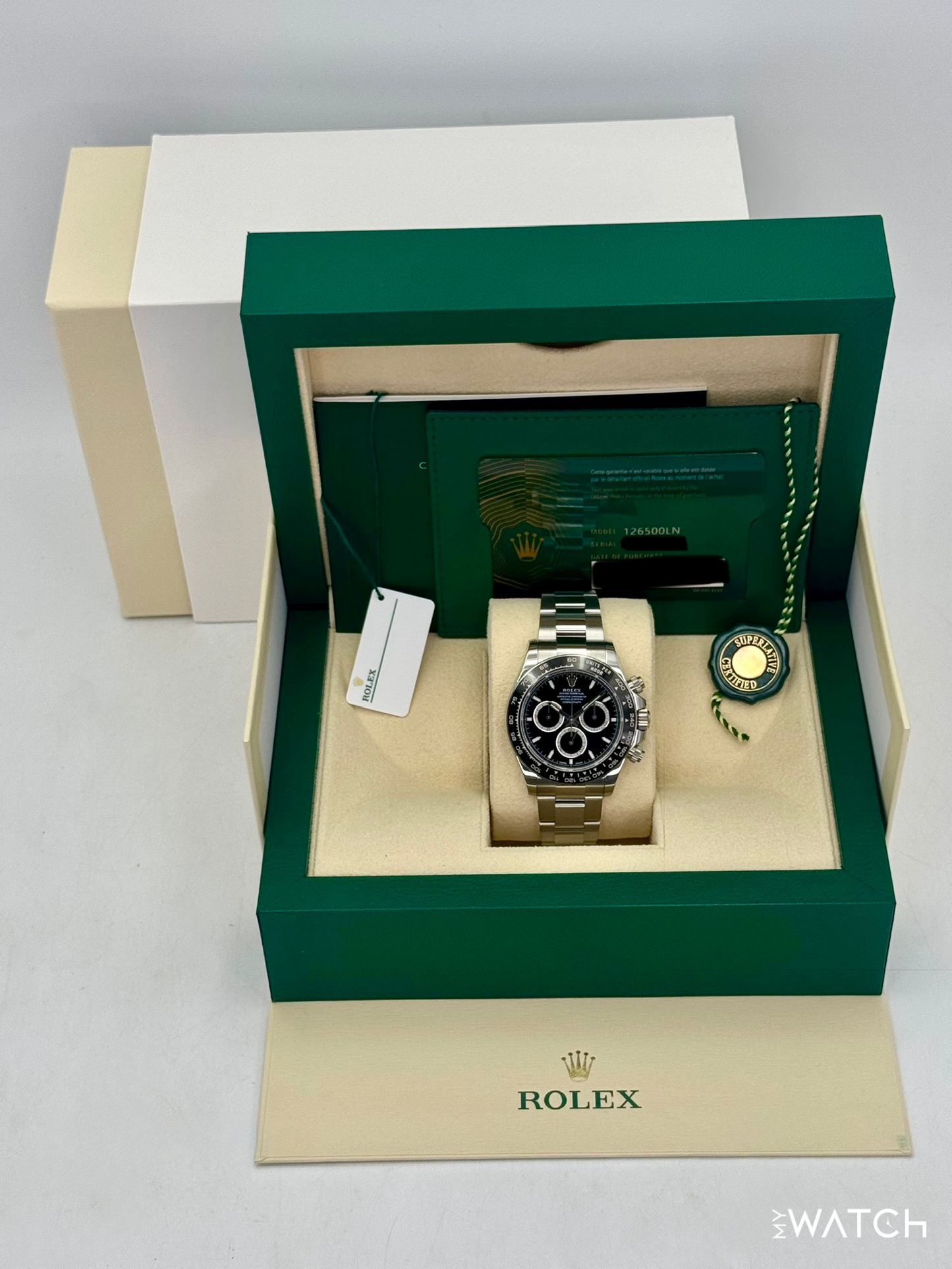 2024 Rolex Daytona 40mm 126500LN Stainless Steel Black Dial