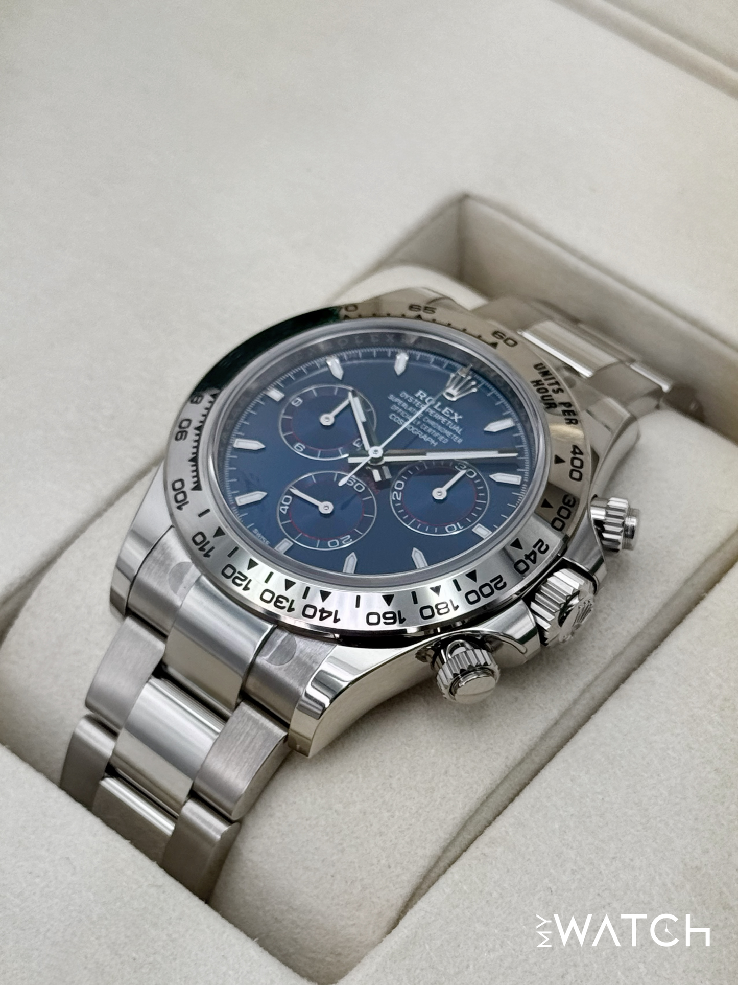 NEW 2025 Rolex Daytona 40mm 126509 White Gold Blue Dial (STICKERED)