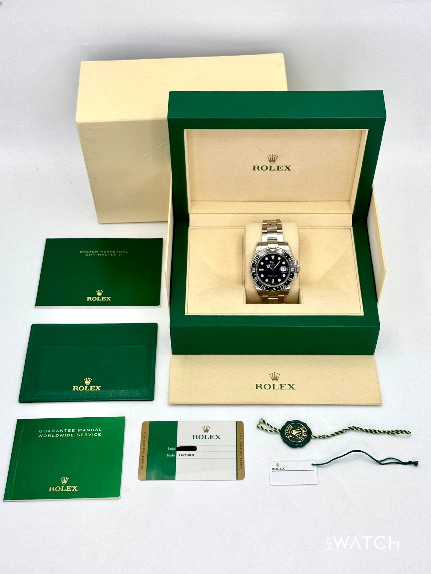 2018 Rolex GMT-Master II 40mm 116710LN Stainless Steel Black Dial