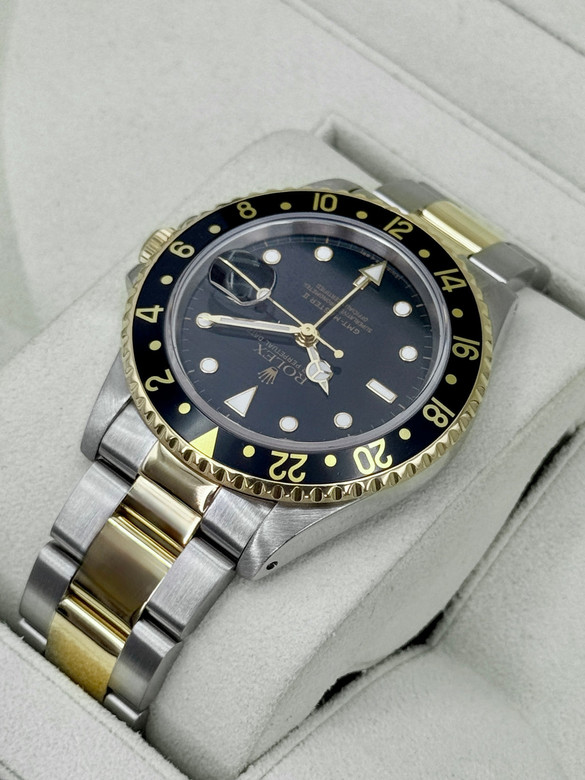 1991 Rolex GMT-Master II 40mm 16713LN Two-Tone Oyster Black Dial (RSC)