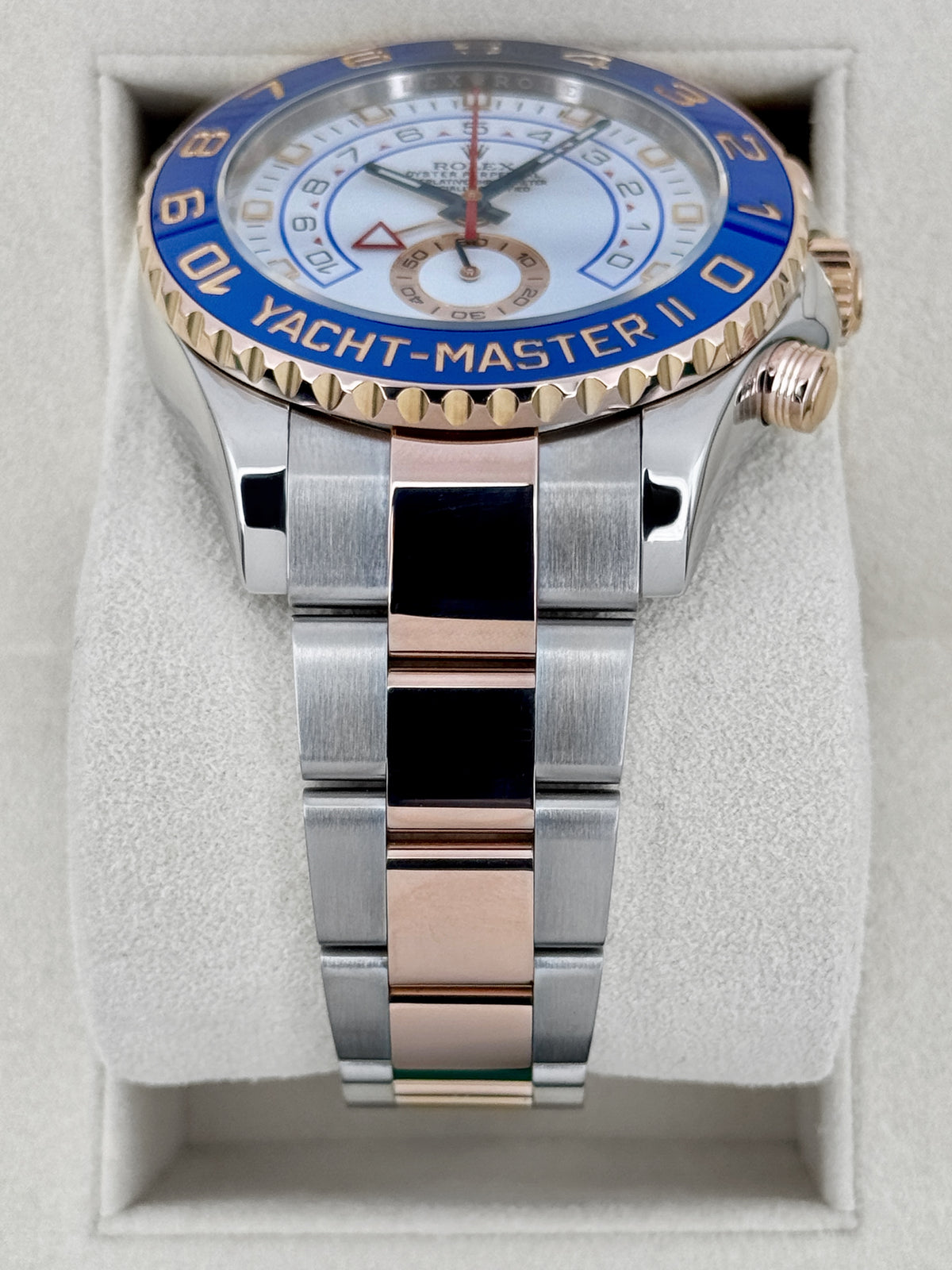 2013 Rolex Yacht-Master II 44mm 116681 Two-Tone White Dial