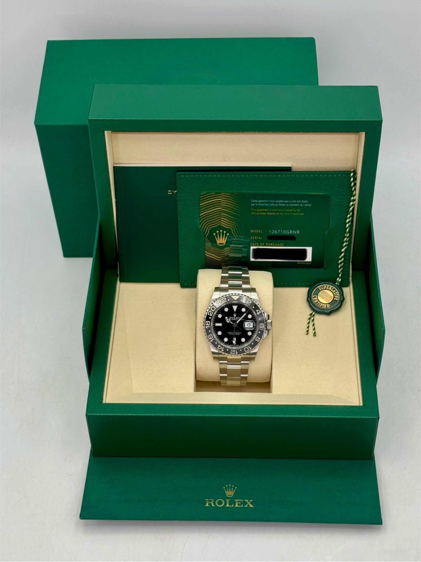 2025 Rolex GMT-Master II "Bruce Wayne" 40mm 126710GRNR Oyster