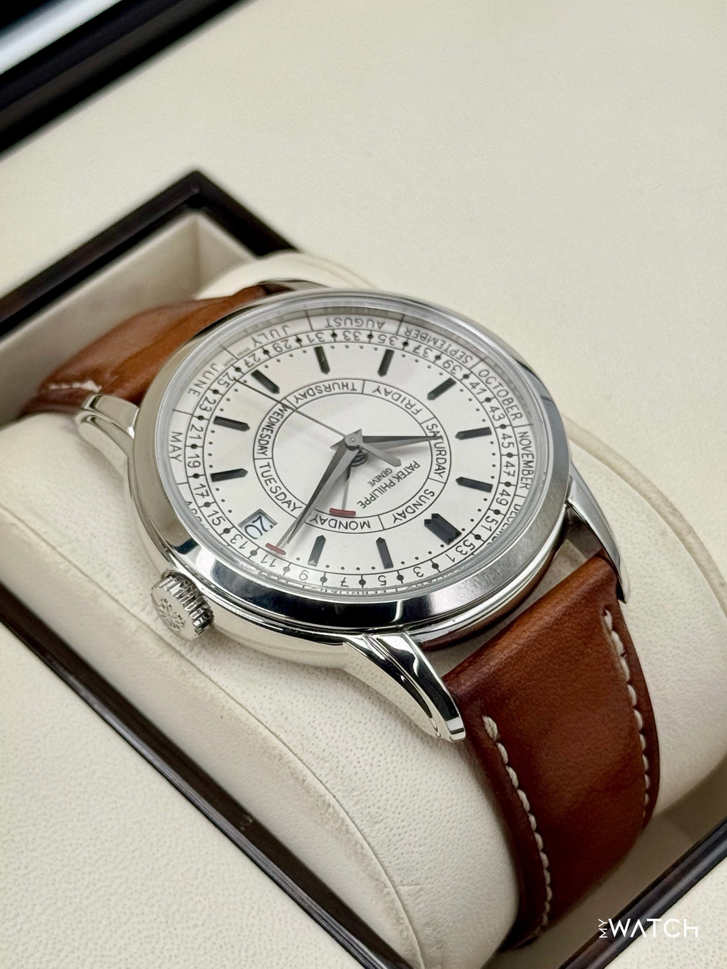 2020 Patek Philippe Calatrava Weekly Calendar 40mm 5212A Stainless Steel White Dial - MyWatchLLC