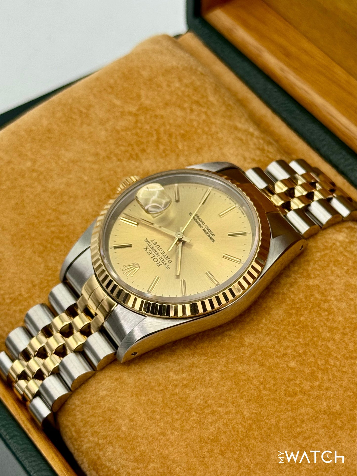 1991 Rolex Datejust 36mm 16233 Two-Tone Jubilee Champagne Dial - MyWatchLLC