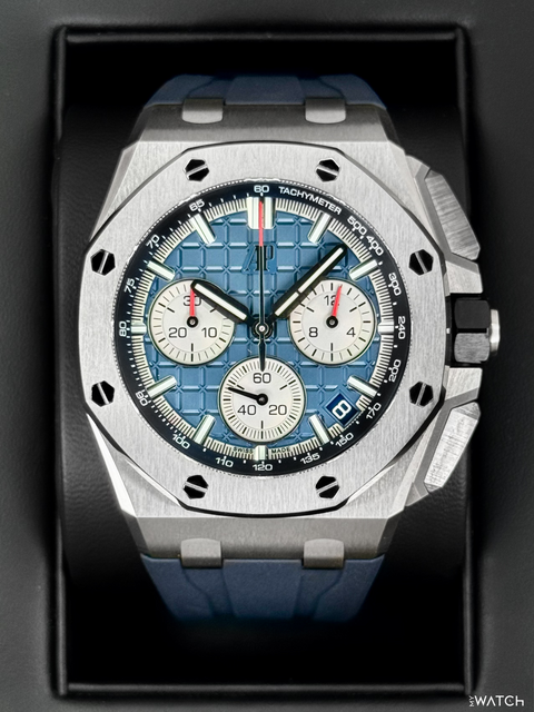 2022 Audemars Piguet Royal Oak Offshore 43mm 26420TI Titanium Blue Dial