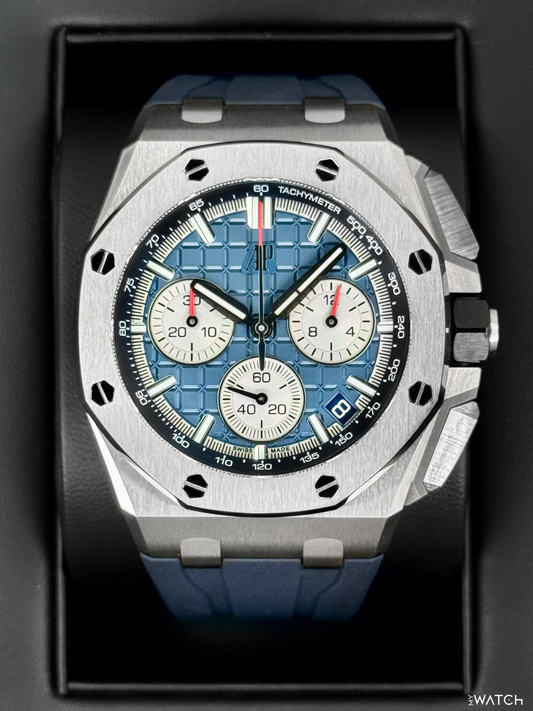 2022 Audemars Piguet Royal Oak Offshore 43mm 26420TI Titanium Blue Dial