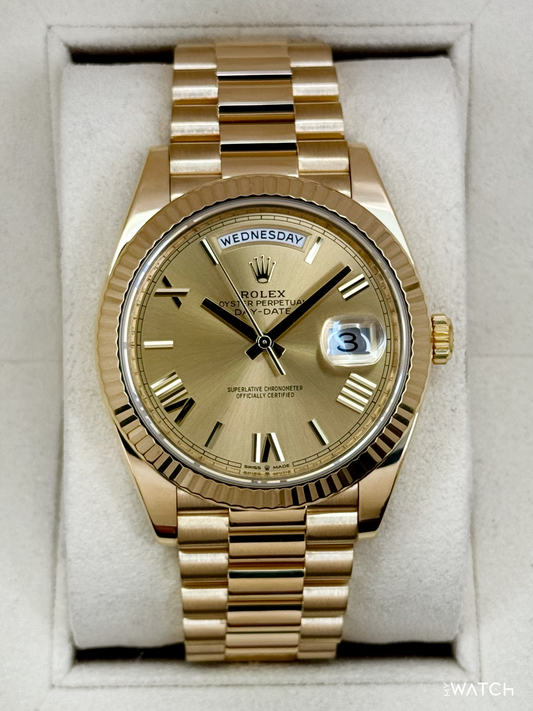 2019 Rolex Day-Date 40mm 228238 Presidential Champagne Dial - MyWatchLLC