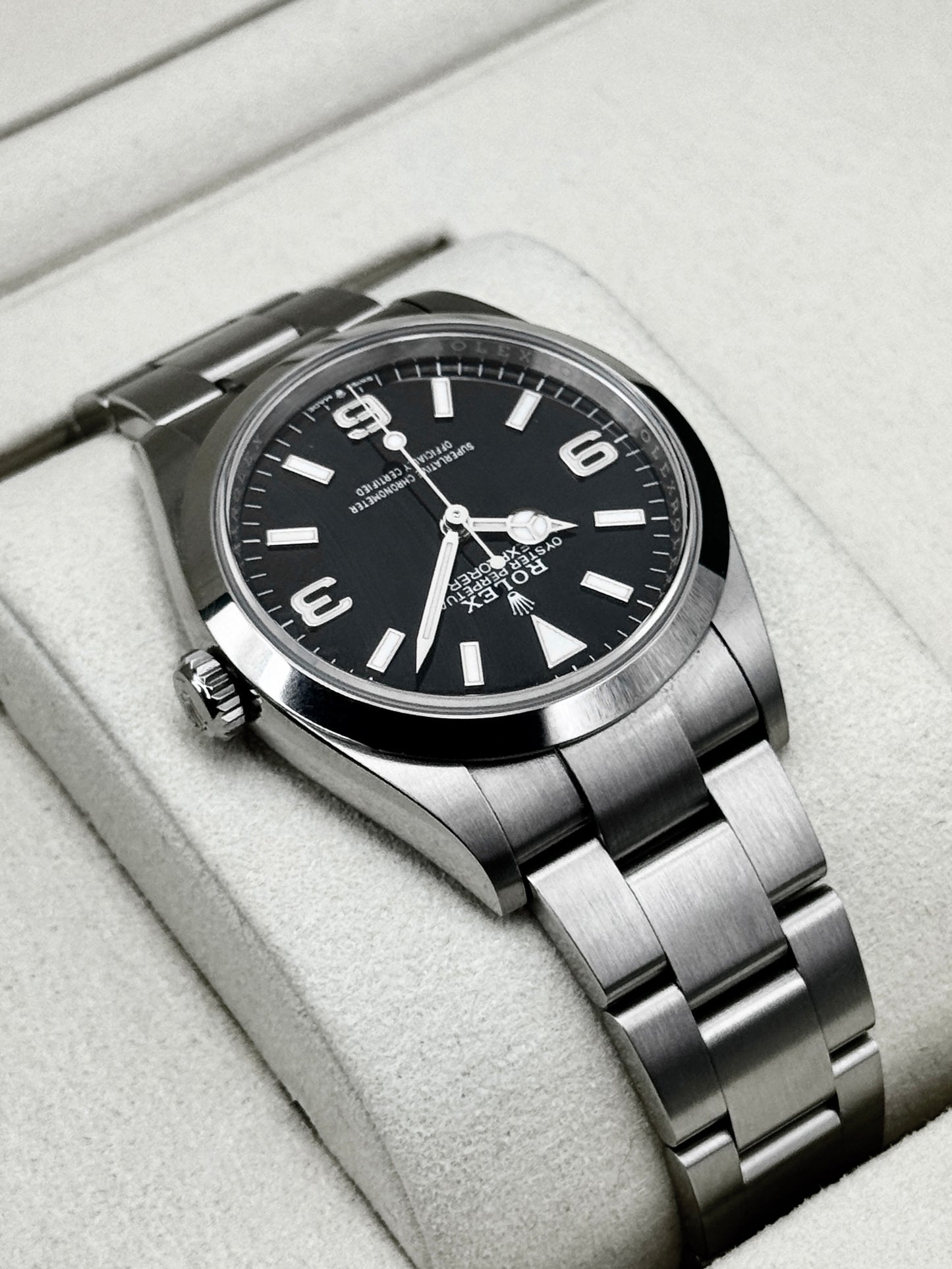 2025 Rolex Explorer 36mm 124270 Stainless Steel Black Dial