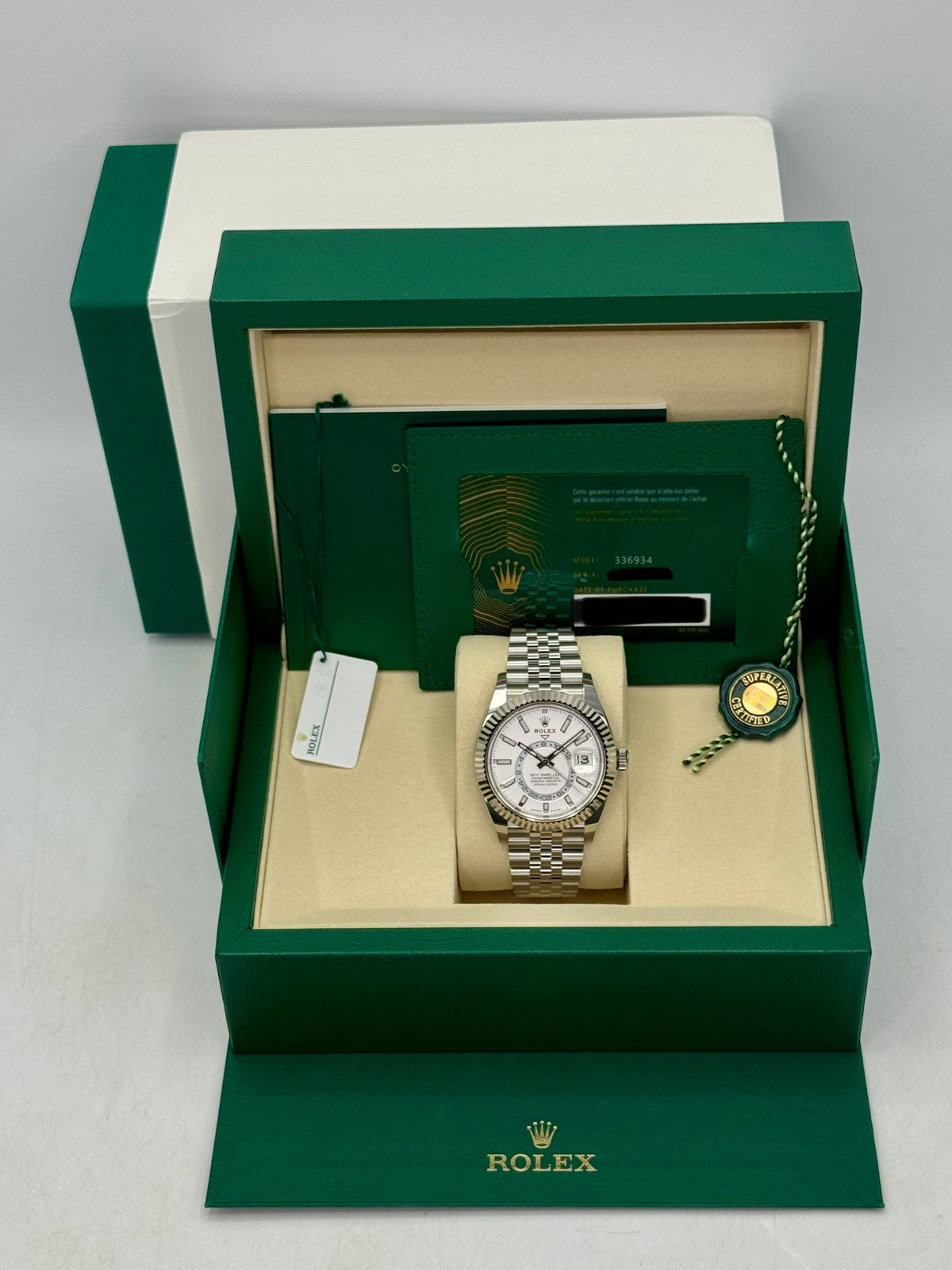 NEW 2026 Rolex Sky-Dweller 42mm 336934 Stainless Steel Jubilee White Dial