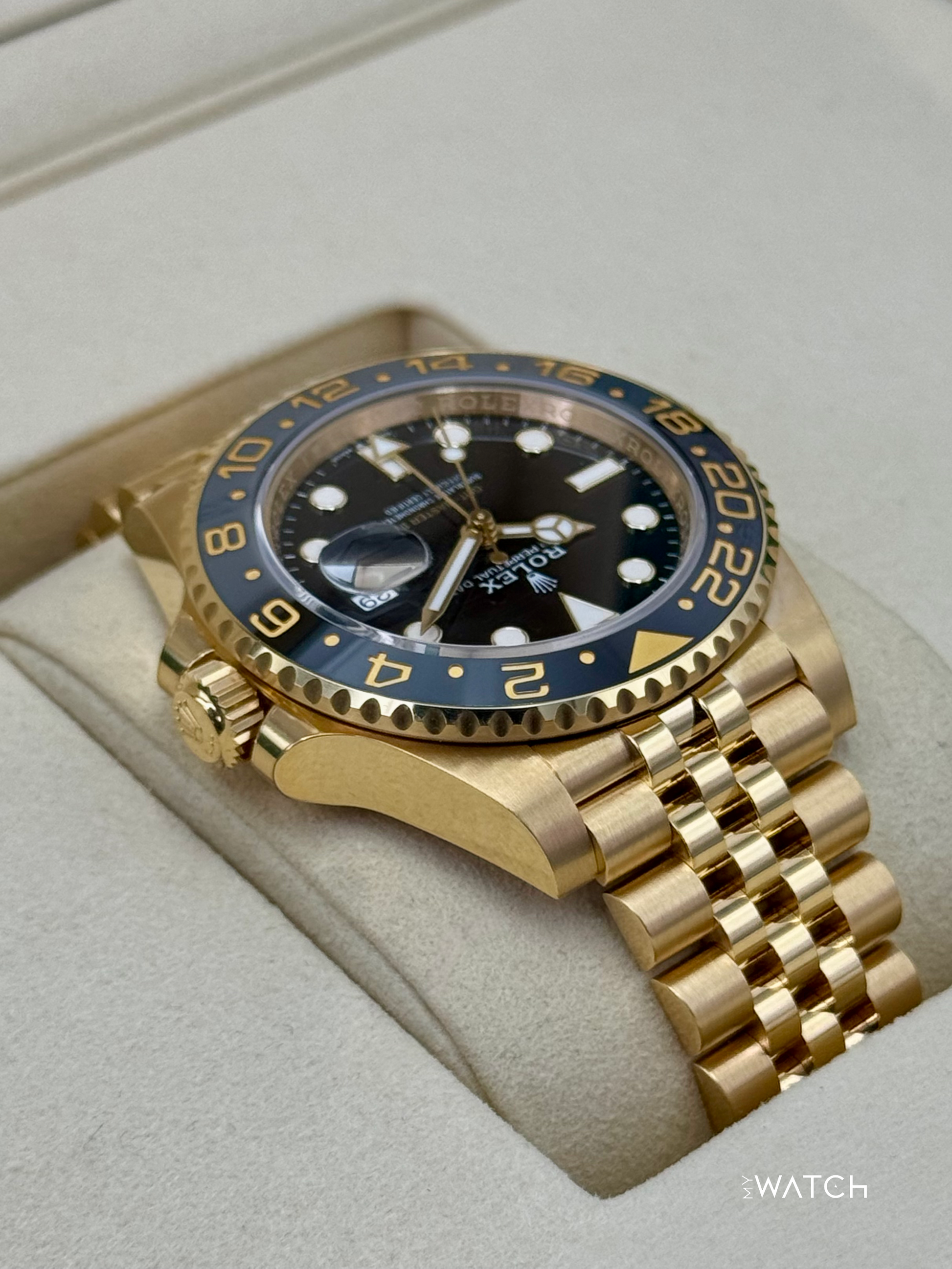 NEW 2025 Rolex GMT-Master II 40mm 126718GRNR Jubilee Black Dial (STICKERED) - MyWatchLLC
