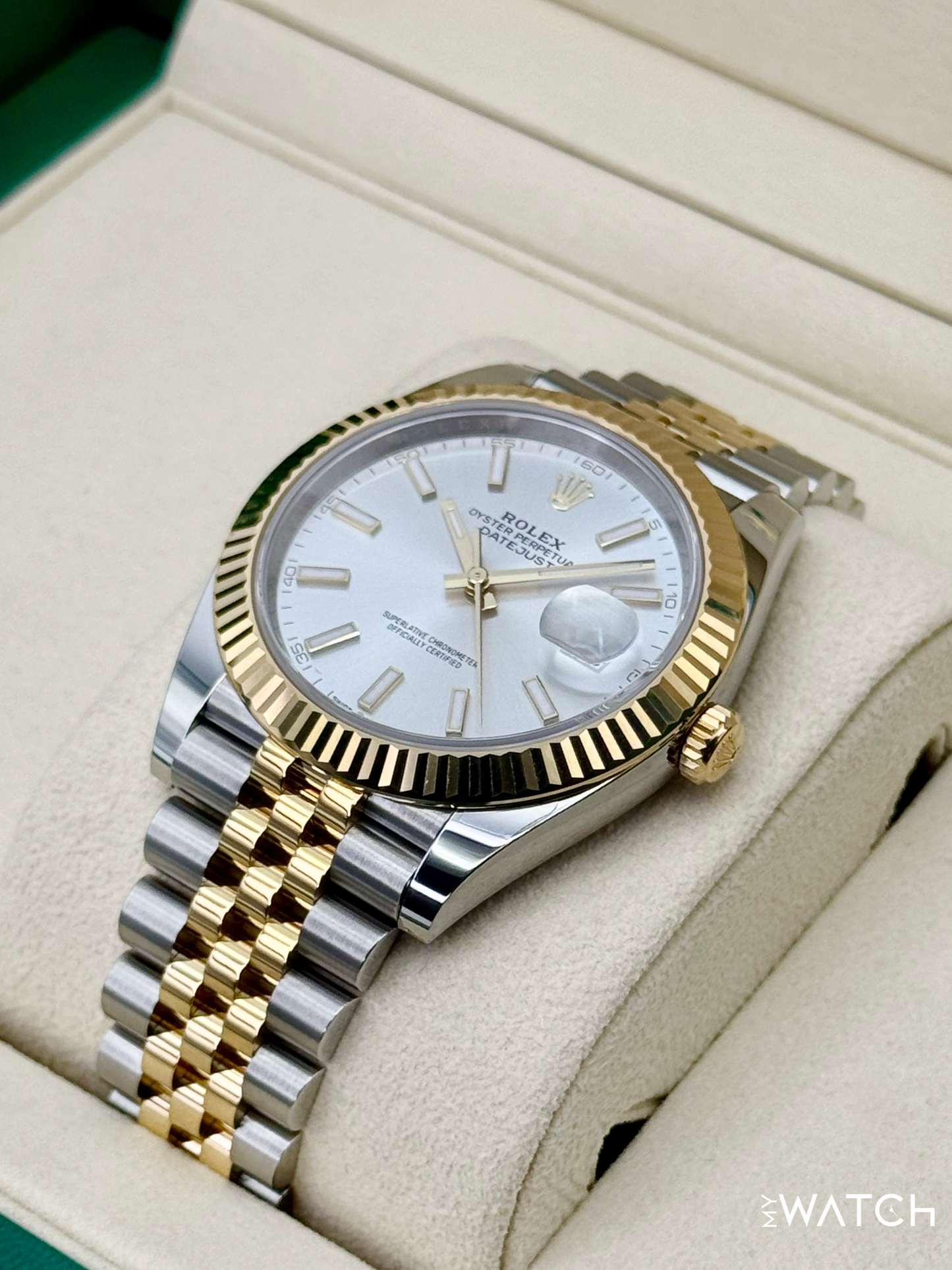 NEW 2025 Rolex Datejust 41mm 126333 Two-Tone Jubilee Silver Dial - STICKERED