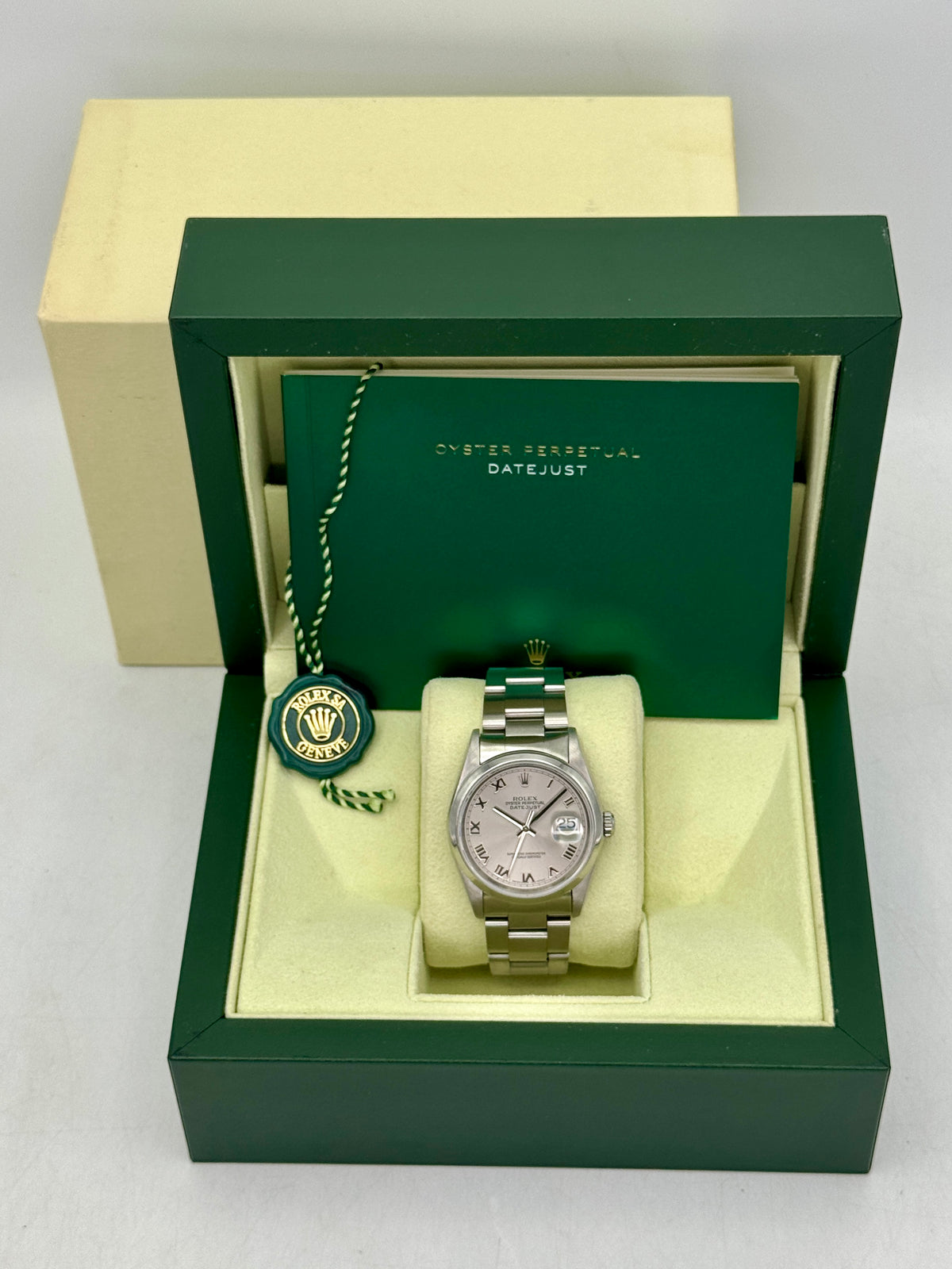 2004 Rolex Datejust 36mm 16200 Stainless Steel Oyster Silver Dial - MyWatchLLC