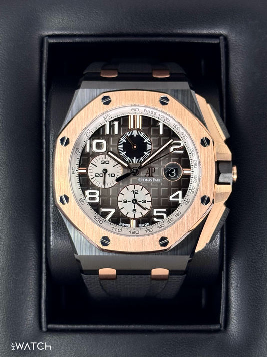 2021 Audemars Piguet Royal Oak Offshore 44mm 26405NR Rose Gold Black Dial