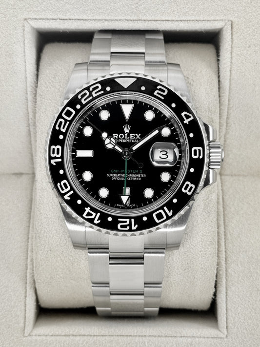 2018 Rolex GMT-Master II 40mm 116710LN Stainless Steel Black Dial