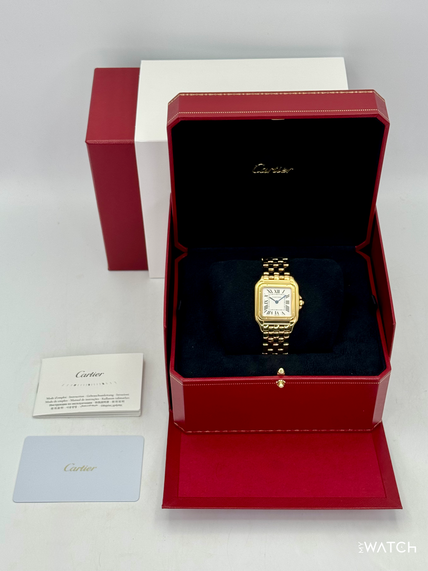 2025 Cartier Panthere De Cartier 31mm WGPN0051 Yellow Gold Silver Dial - MyWatchLLC