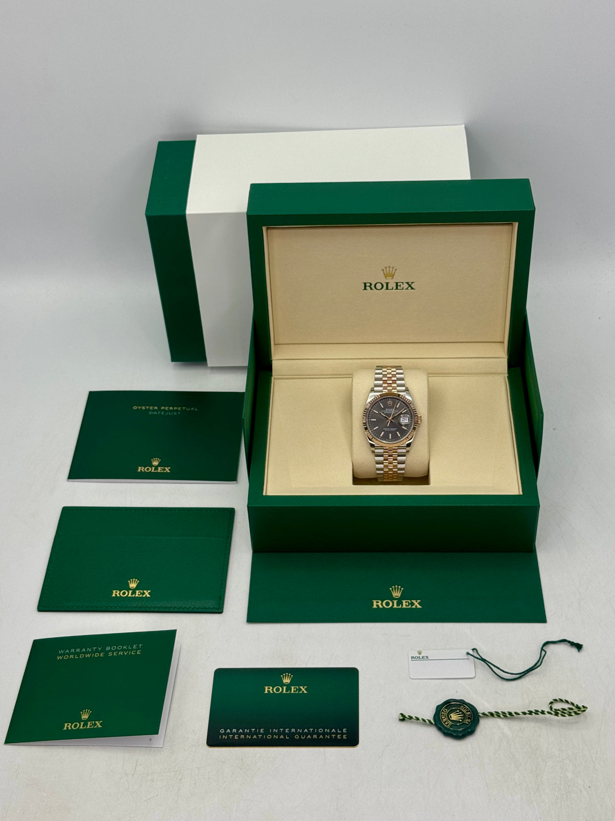 NEW 2026 Rolex Datejust 36mm 126231 Two-Tone Jubilee Slate Rhodium Dial
