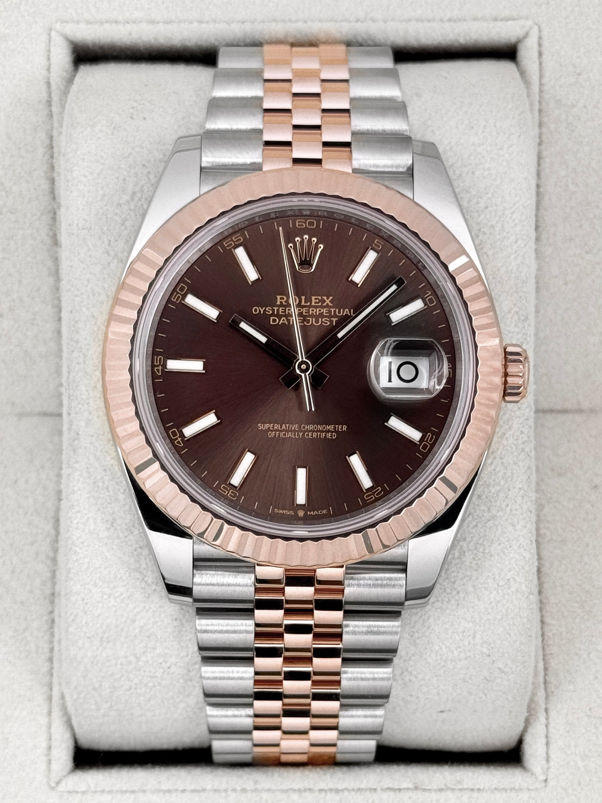 2022 Rolex Datejust 41mm 126331 Two-Tone Jubilee Chocolate Dial - MyWatchLLC