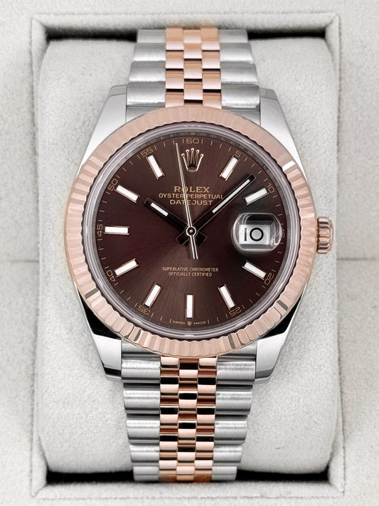 2022 Rolex Datejust 41mm 126331 Two-Tone Jubilee Chocolate Dial - MyWatchLLC