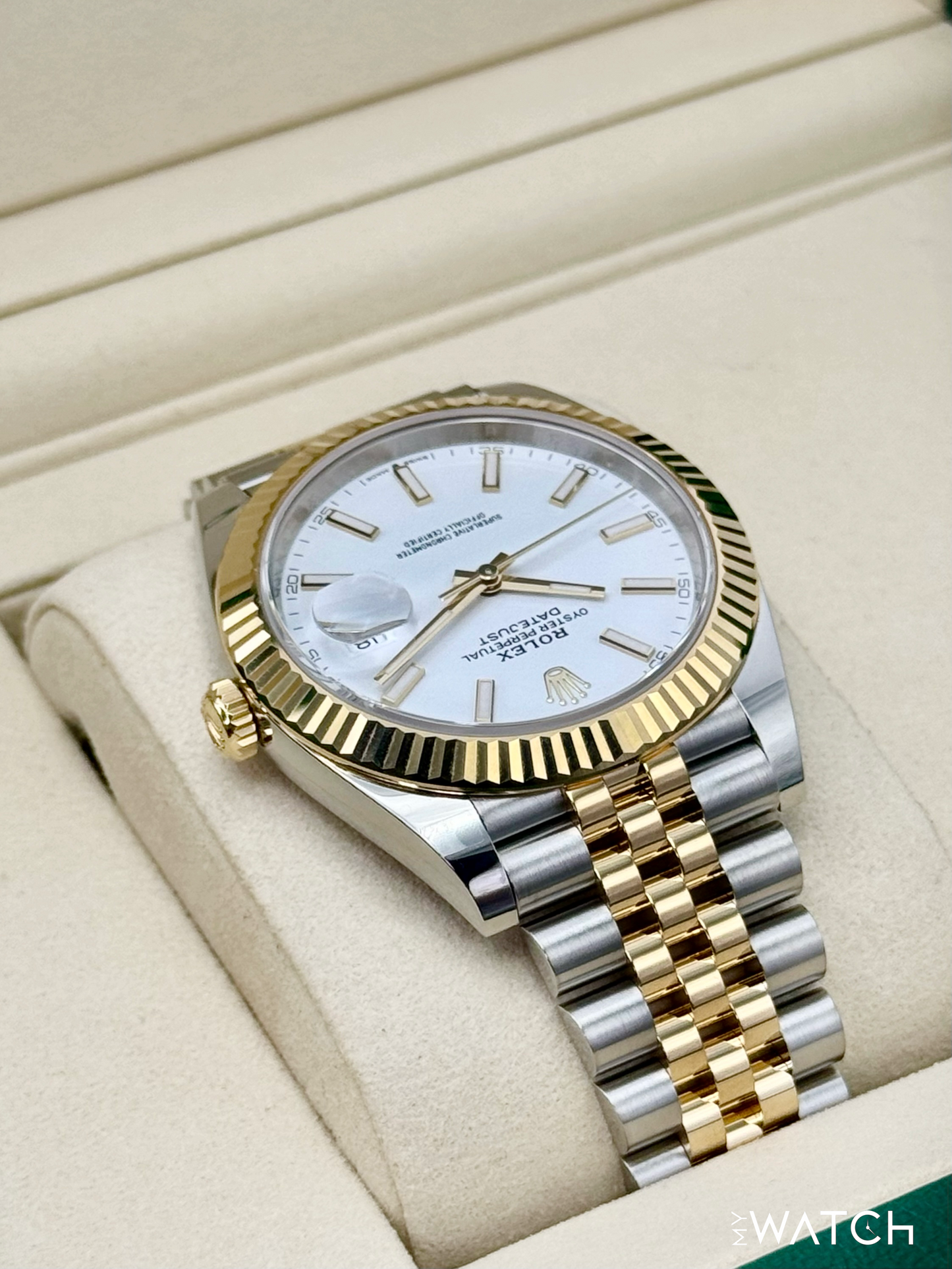NEW 2025 Rolex Datejust 41mm 126333 Two-Tone Jubilee White Dial