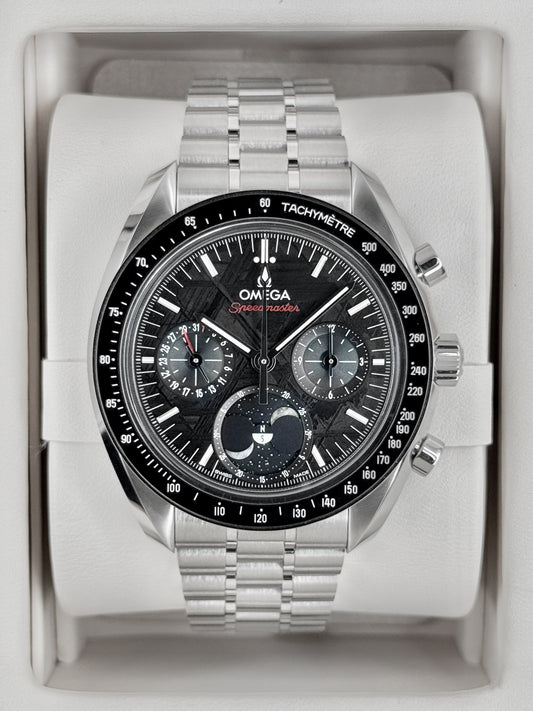 NEW 2026 Omega Speedmaster Moonphase 43mm 304.30.43.52.01.001 Meteorite Dial