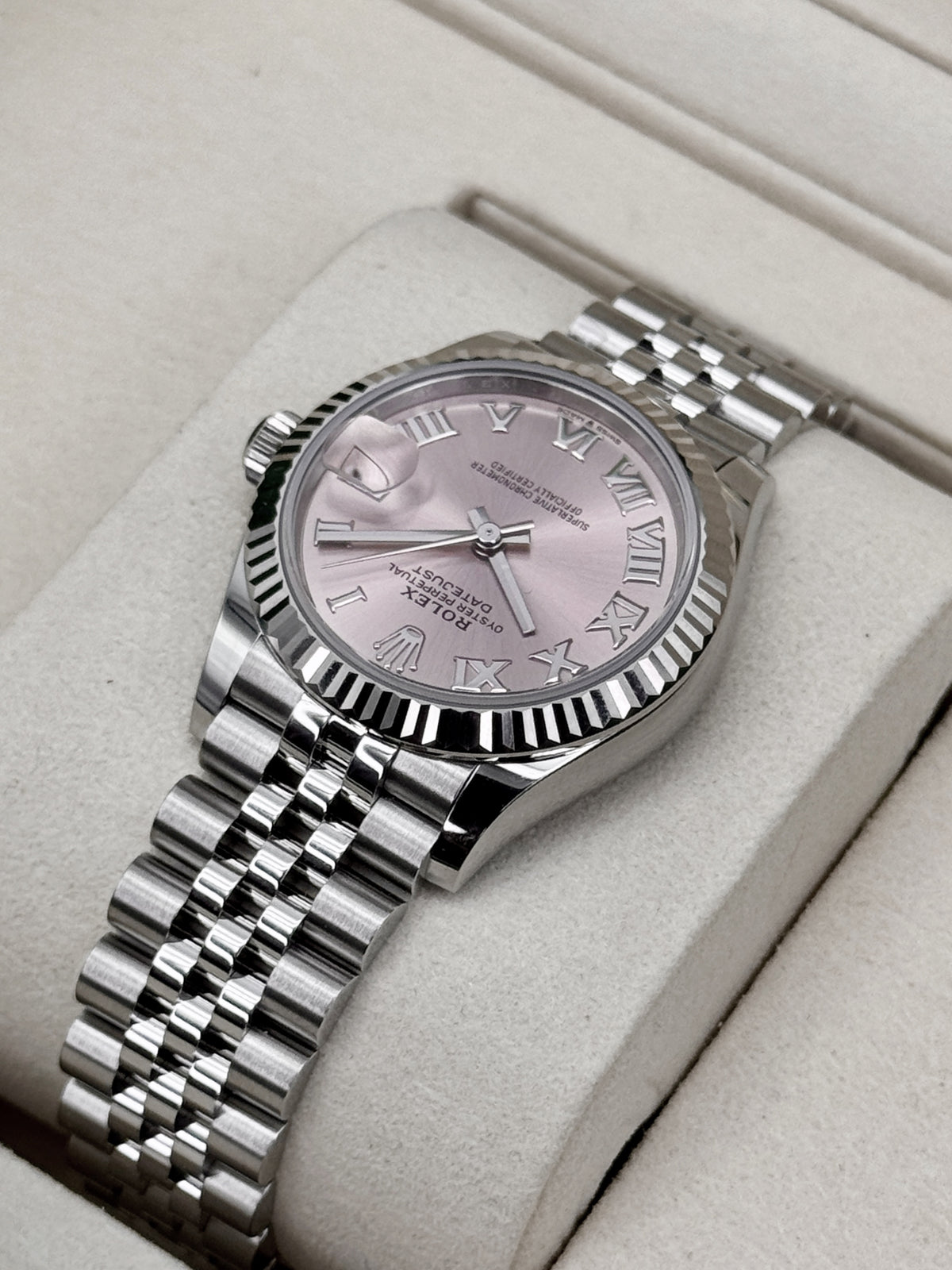 NEW 2026 Rolex Datejust 31mm 278274 Stainless Steel Jubilee Pink Dial