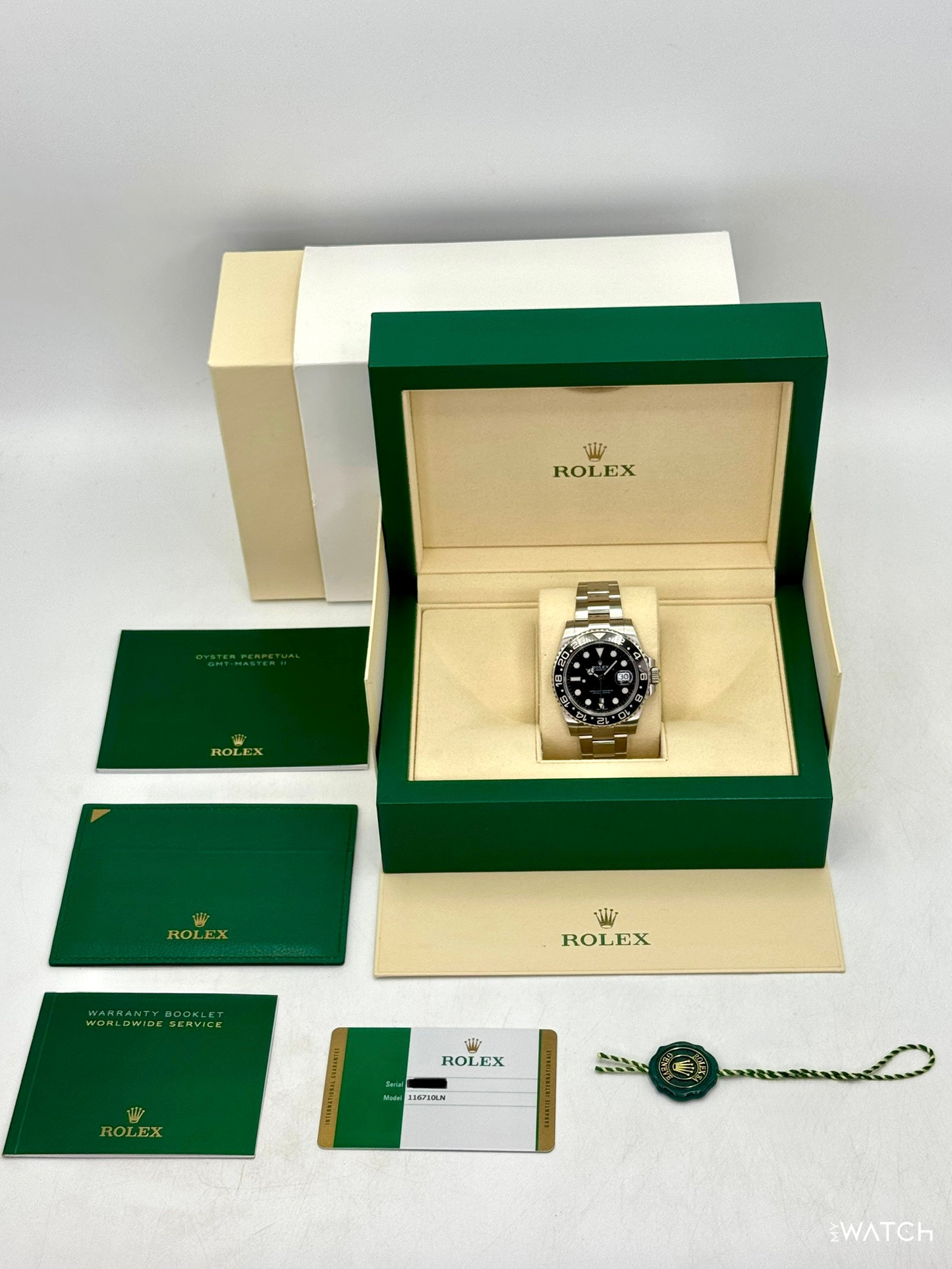 2019 Rolex GMT-Master II 40mm 116710LN Stainless Steel Black Dial - MyWatchLLC