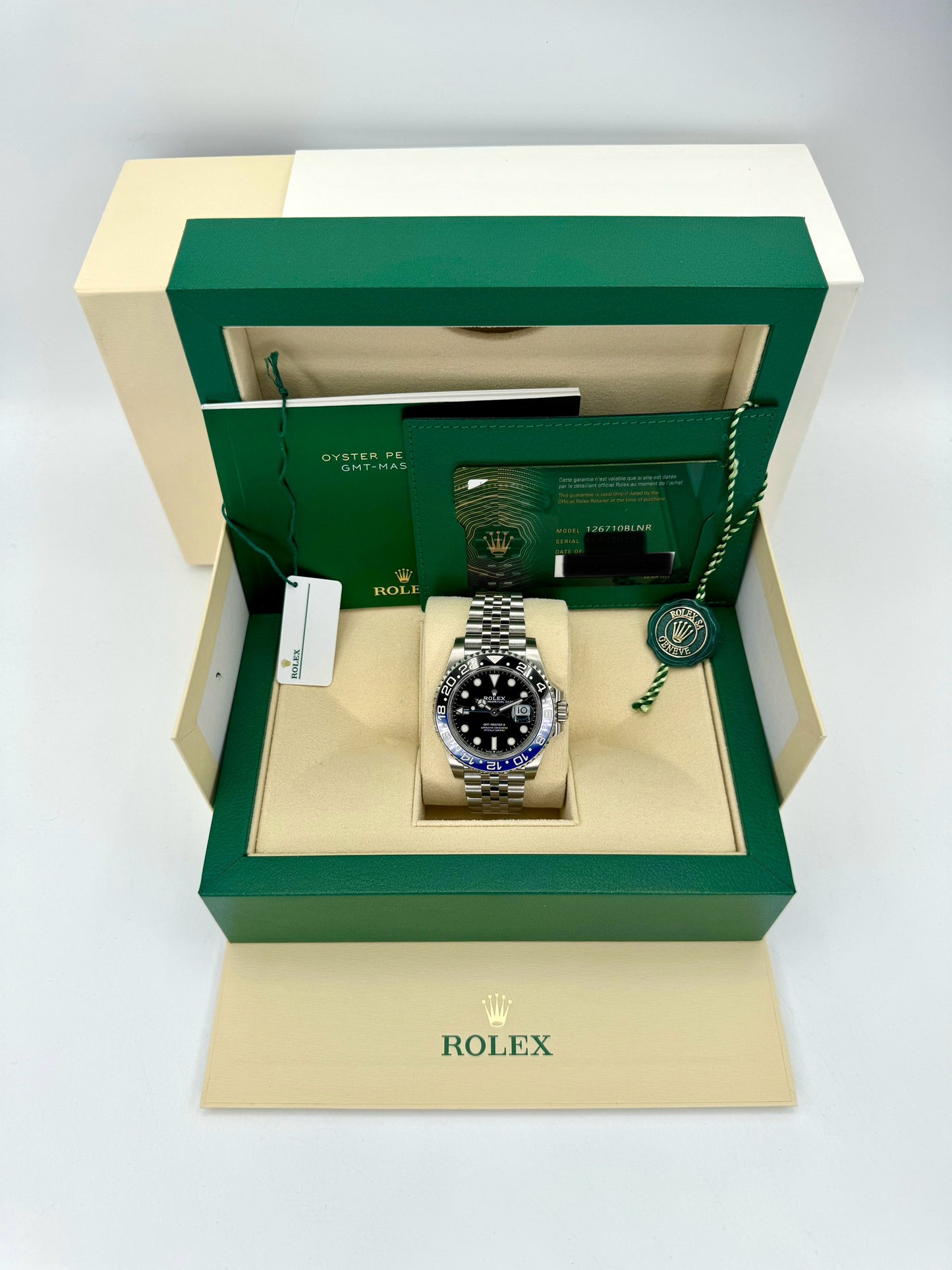 NEW 2022 Rolex GMT-Master II "Batgirl" 40mm 126710BLNR Jubilee Black Dial - MyWatchLLC