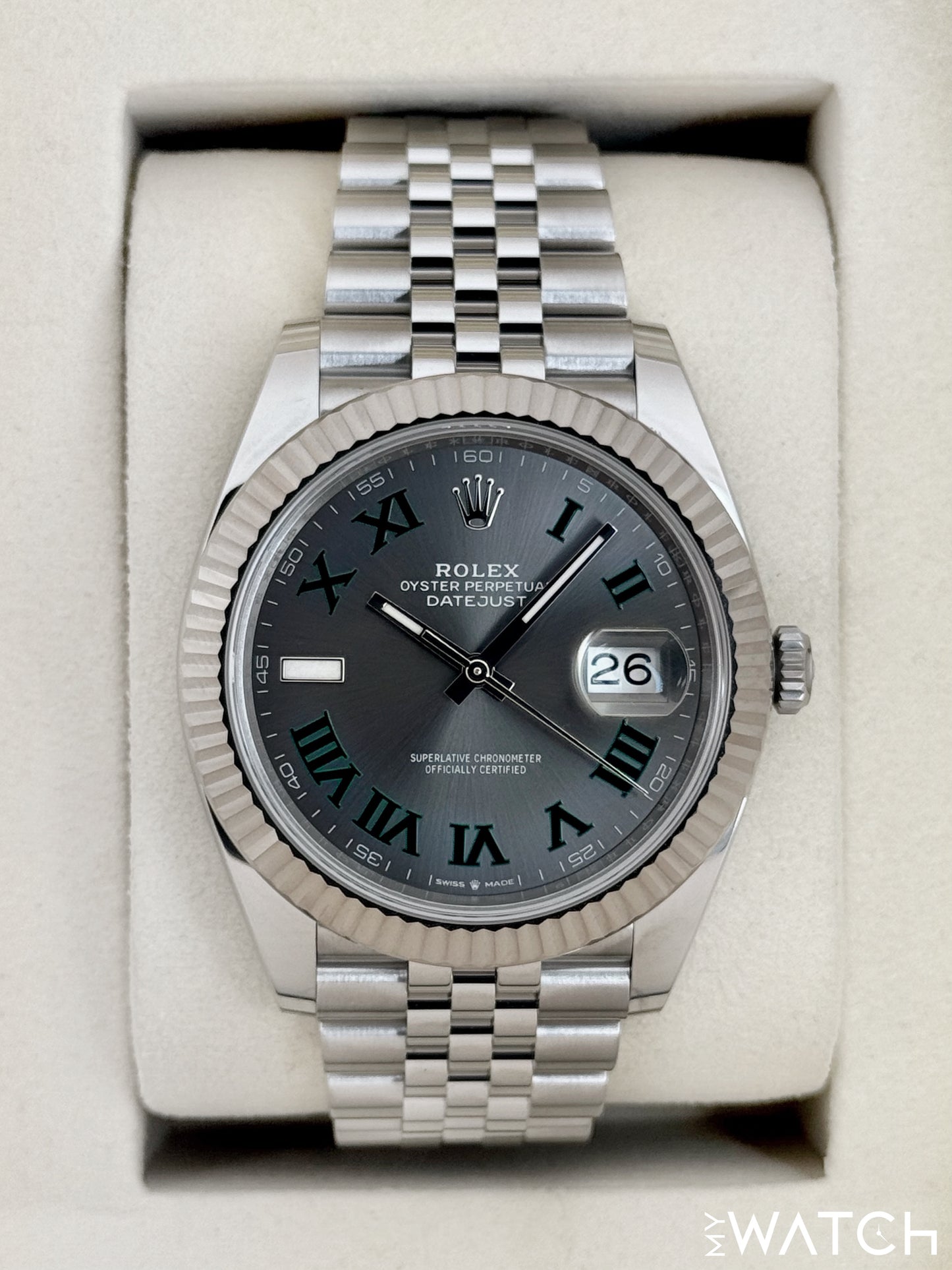 NEW 2025 Rolex Datejust 41mm 126334 Jubilee Wimbledon Dial