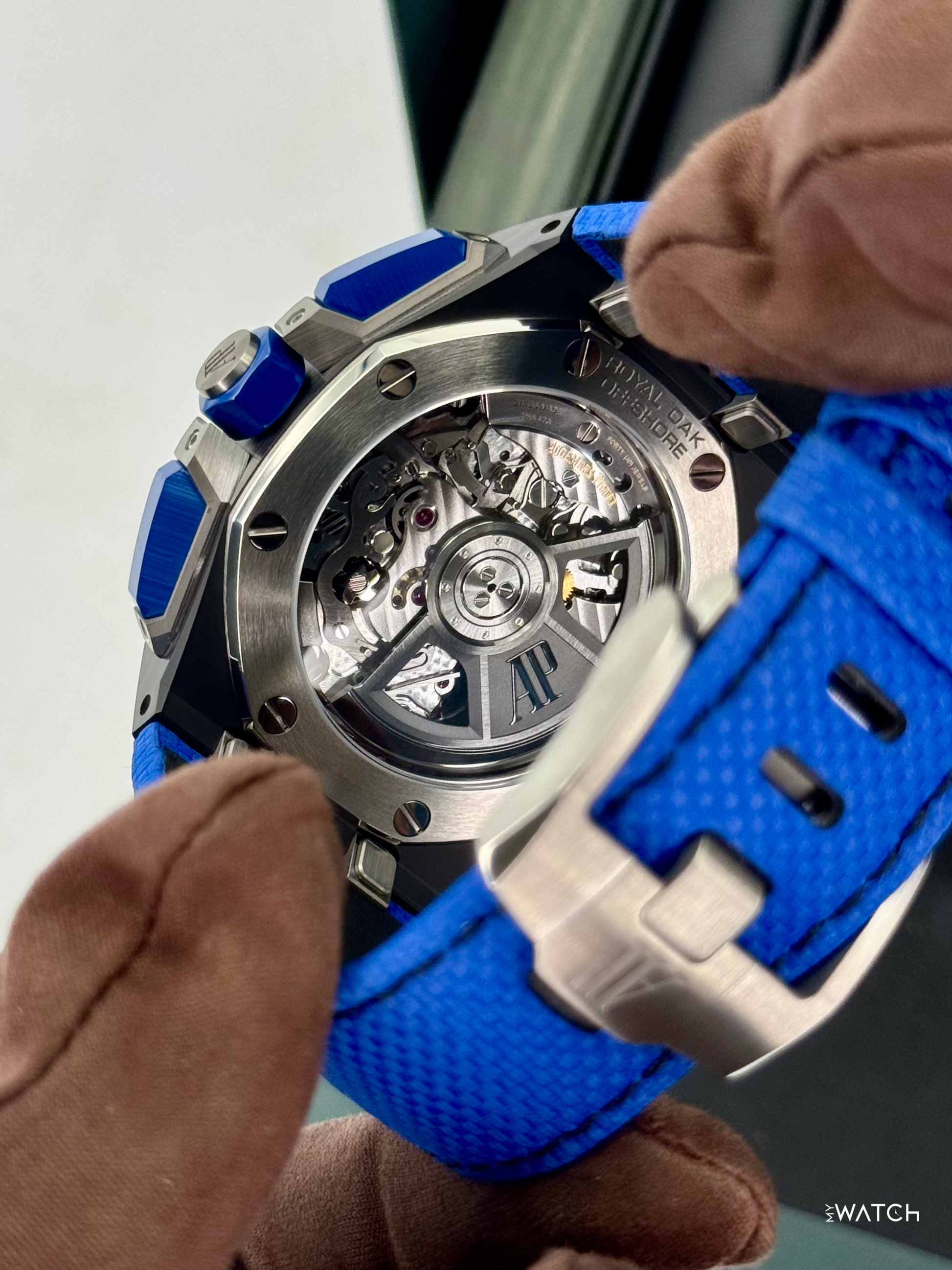 2024 Audemars Piguet Royal Oak Offshore Chrono 43mm 26420CE Ceramic Blue Dial - MyWatchLLC