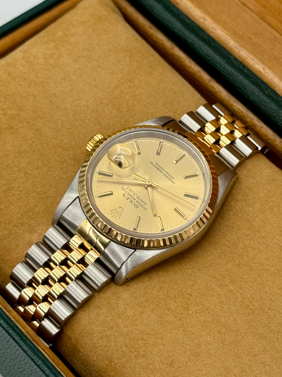 1991 Rolex Datejust 36mm 16233 Two-Tone Jubilee Champagne Dial