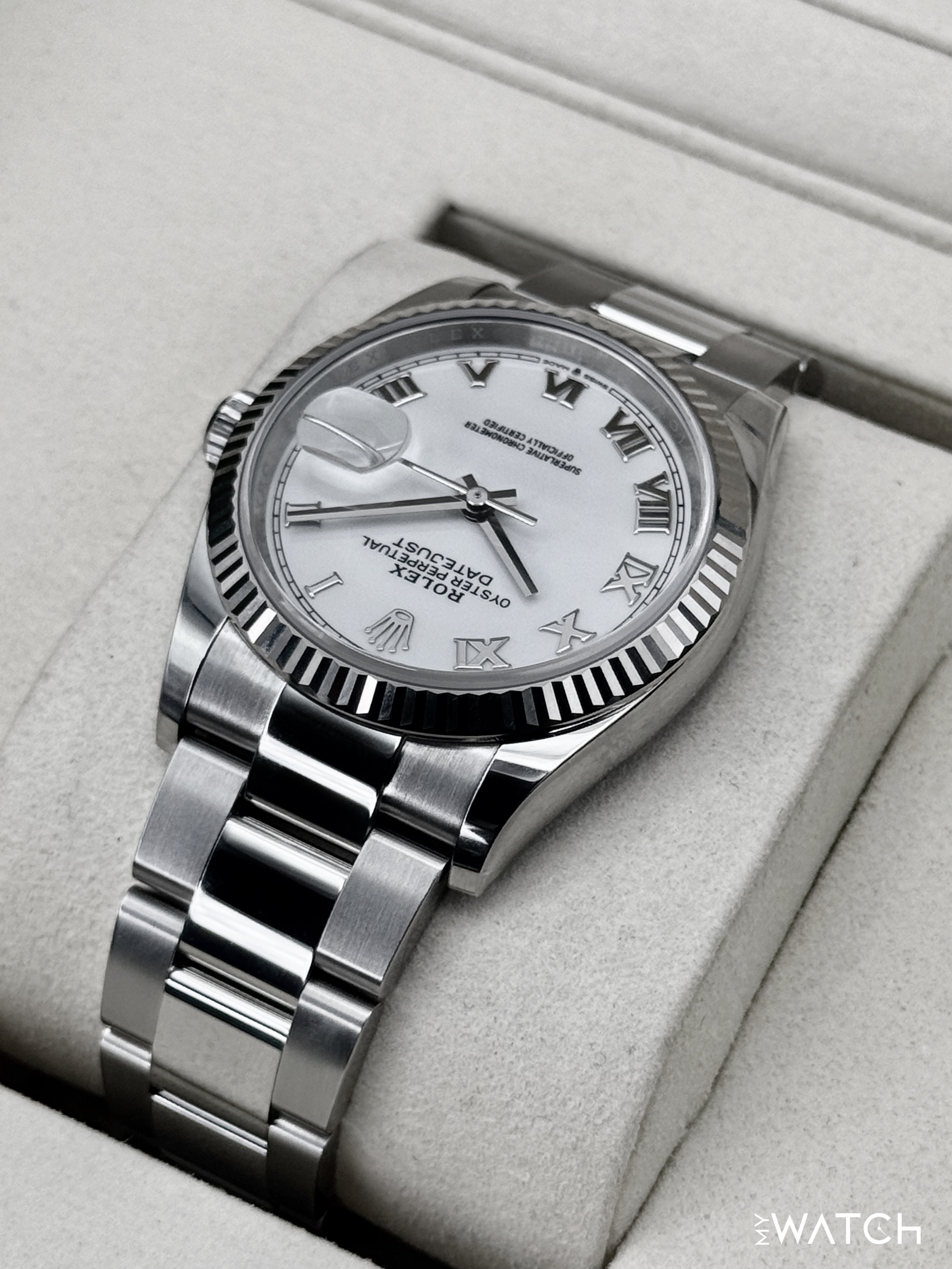 NEW 2026 Rolex Datejust 36mm 126234 Stainless Steel Oyster White Dial - MyWatchLLC