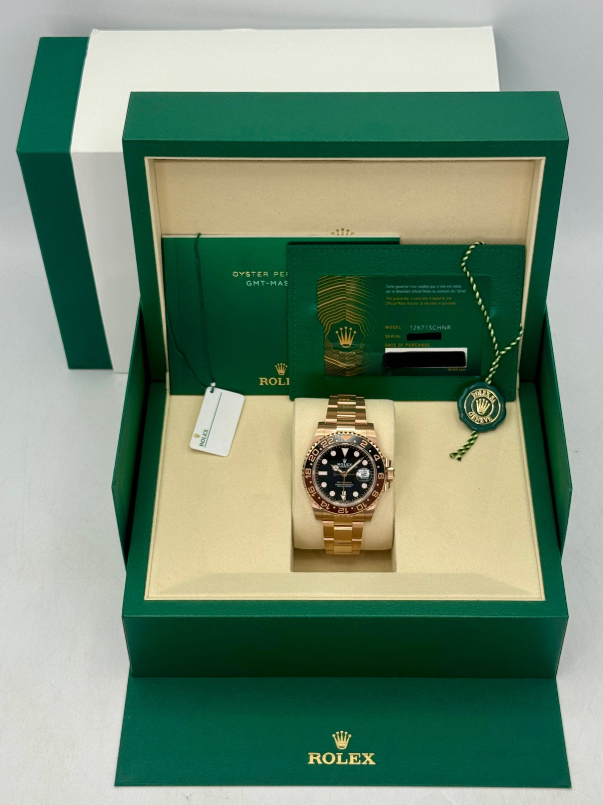 NEW 2026 Rolex GMT-Master II Rootbeer 40mm 126715CHNR Rose Gold