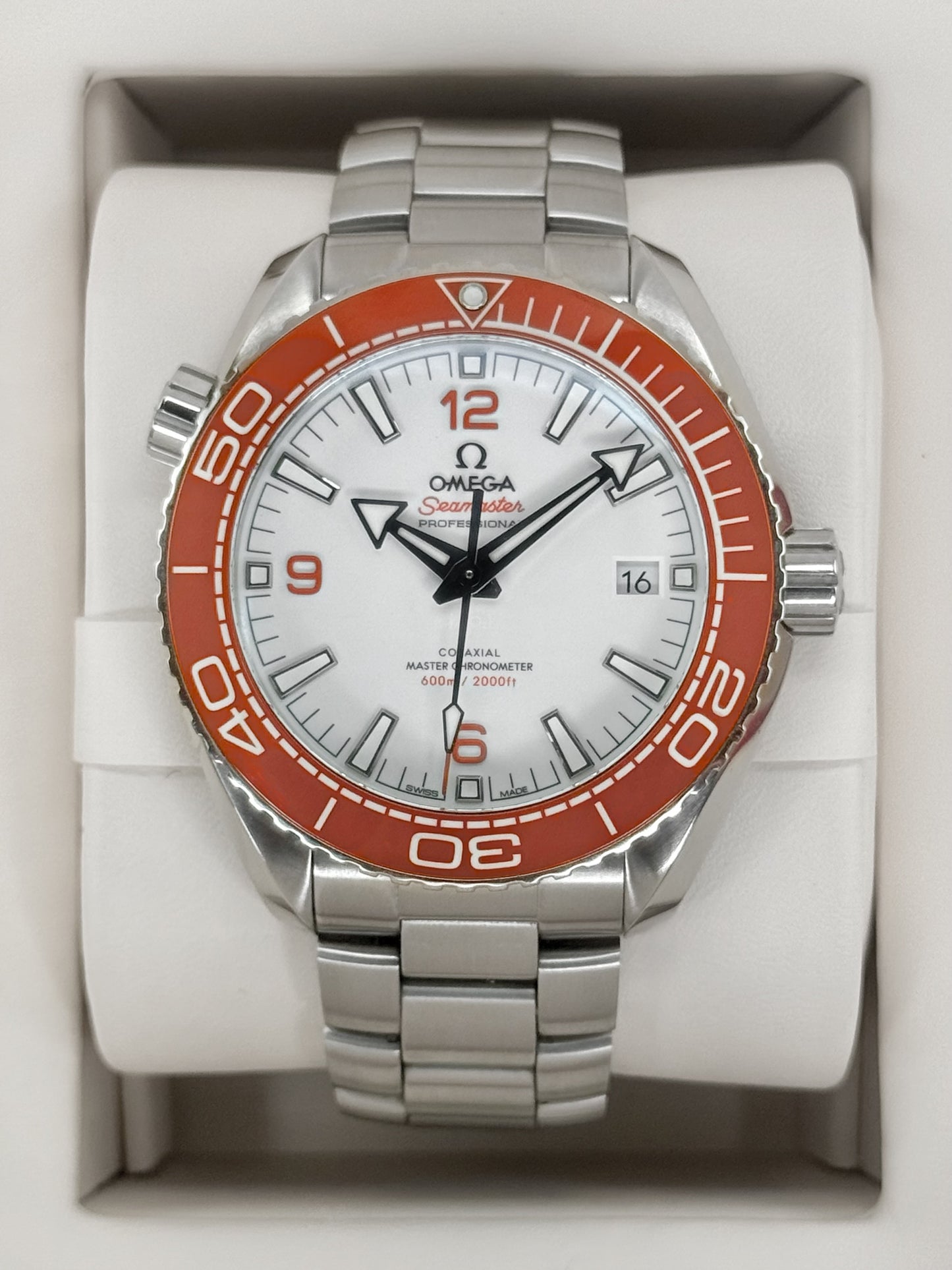 2023 Omega Seamaster Planet Ocean 43.5mm 215.30.44.21.04.001 White Dial