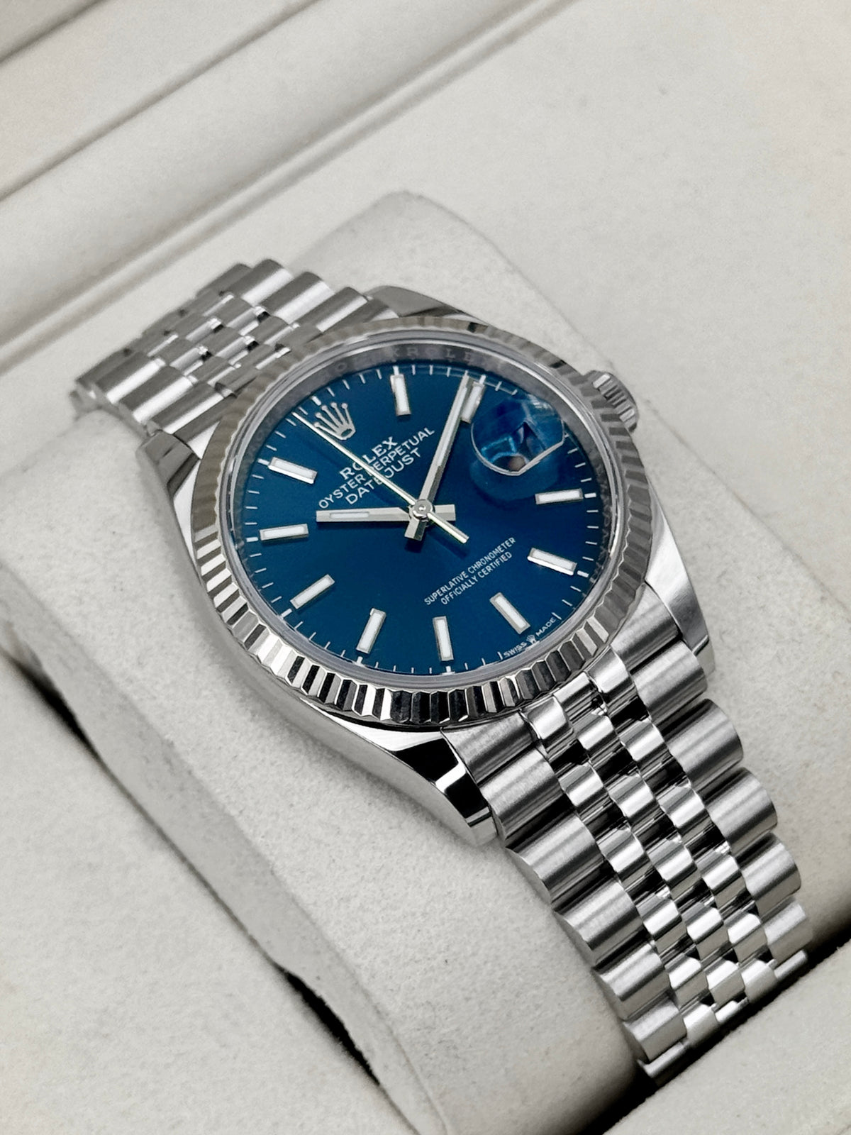 2026 Rolex Datejust 36mm 126234 Stainless Steel Jubilee Blue Dial
