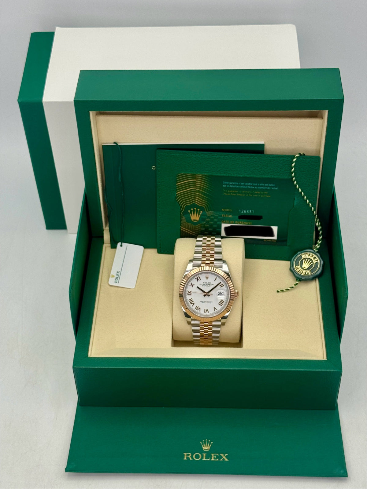 NEW 2026 Rolex Datejust 41mm 126331 Two-Tone White Roman Numeral Dial