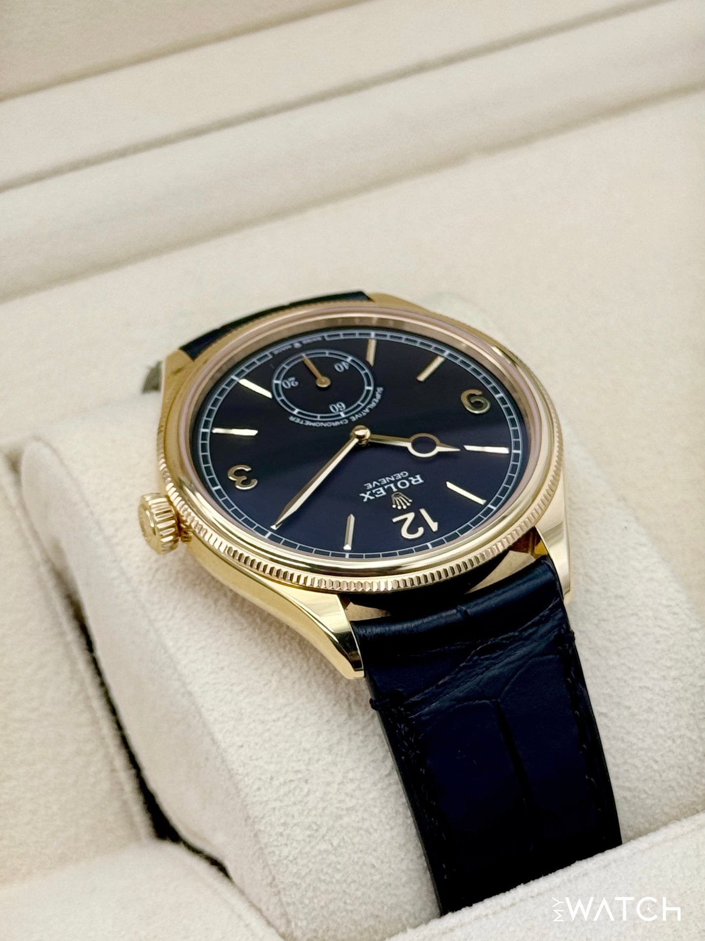 2025 Rolex 1908 39mm 52508 Yellow Gold Black Dial