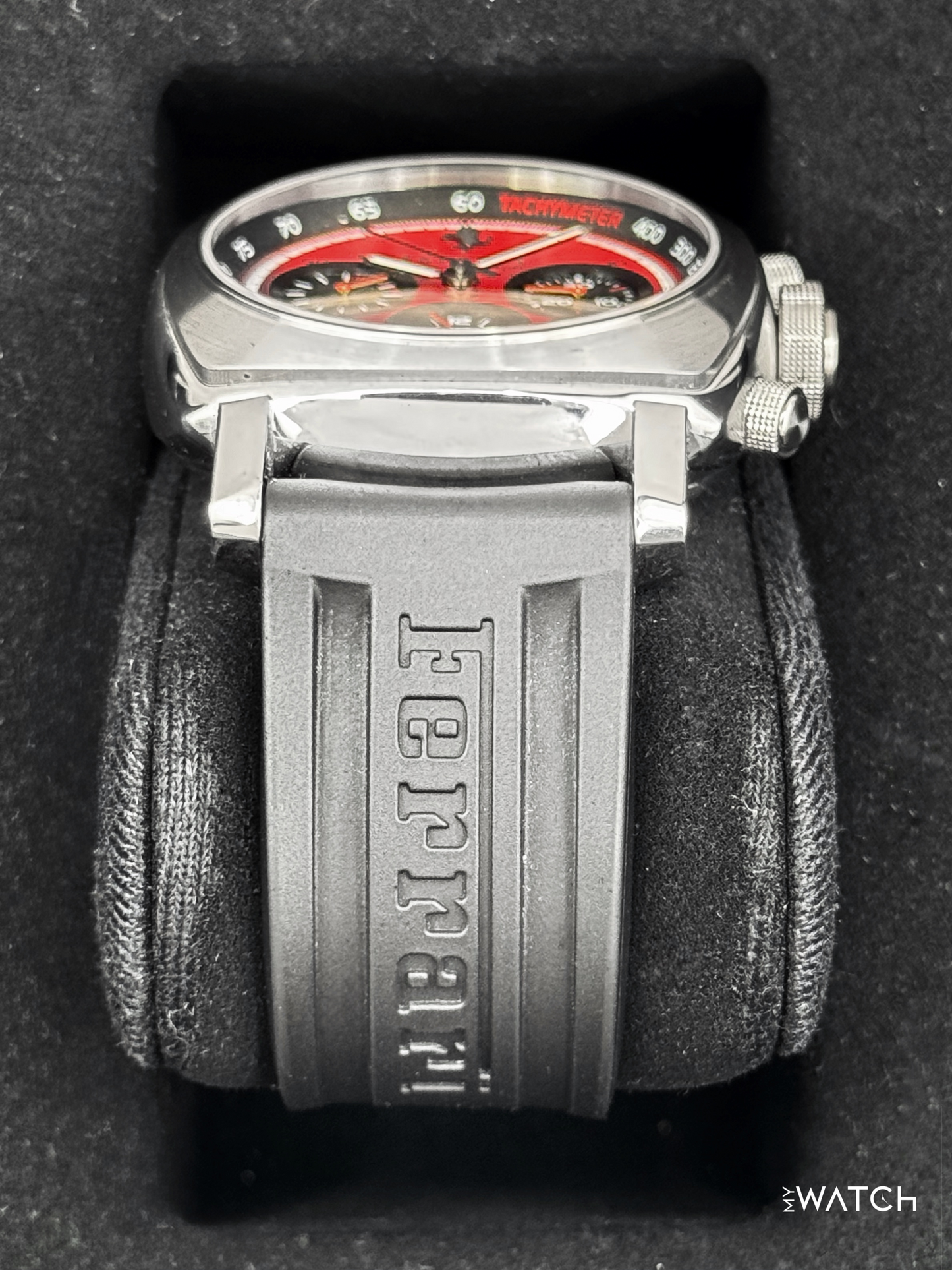 2008 Panerai Ferrari GT Chronograph 45mm F6656 Stainless Steel Red Dial - MyWatchLLC