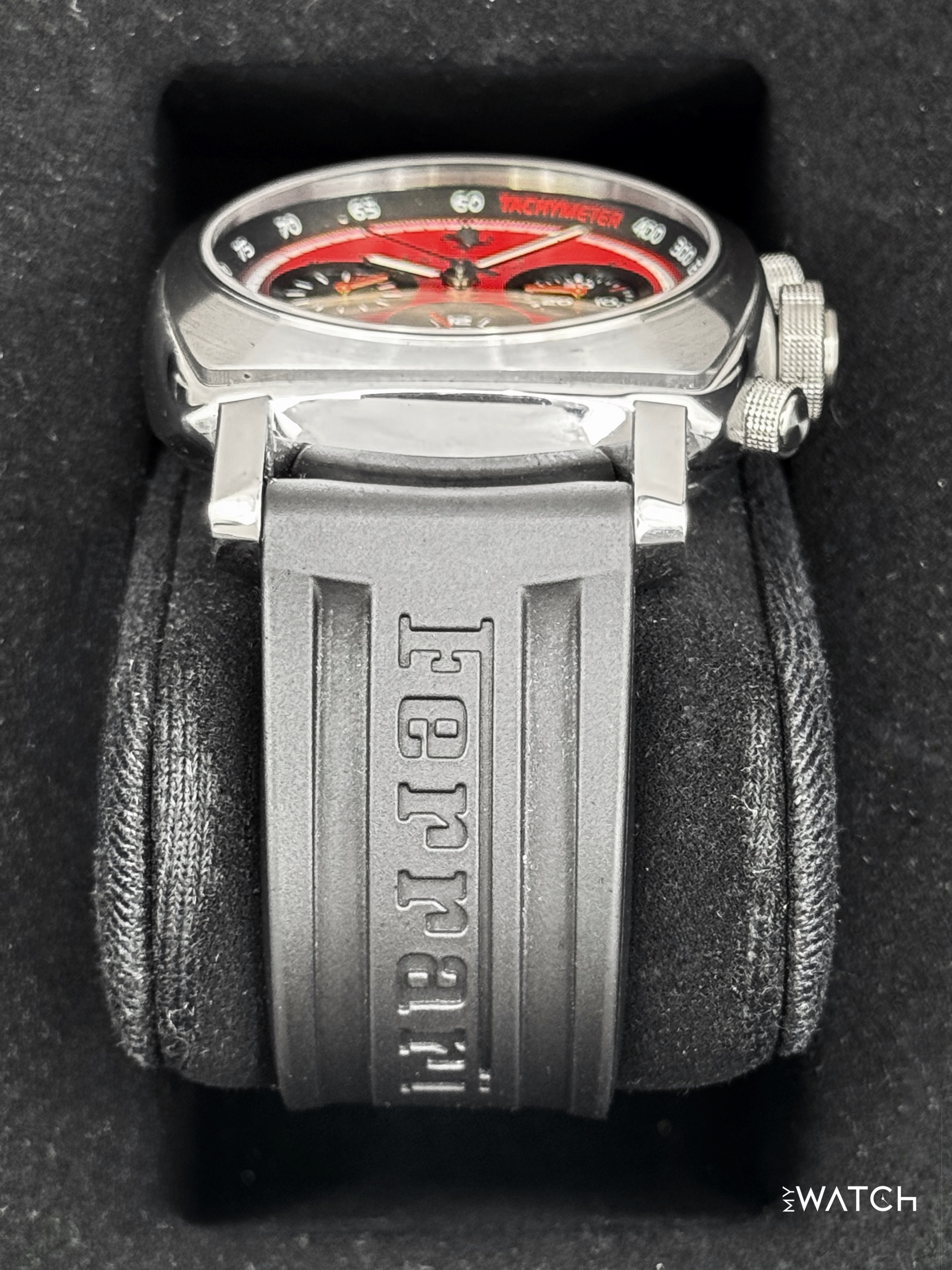 2008 Panerai Ferrari GT Chronograph 45mm F6656 Stainless Steel Red Dial - MyWatchLLC