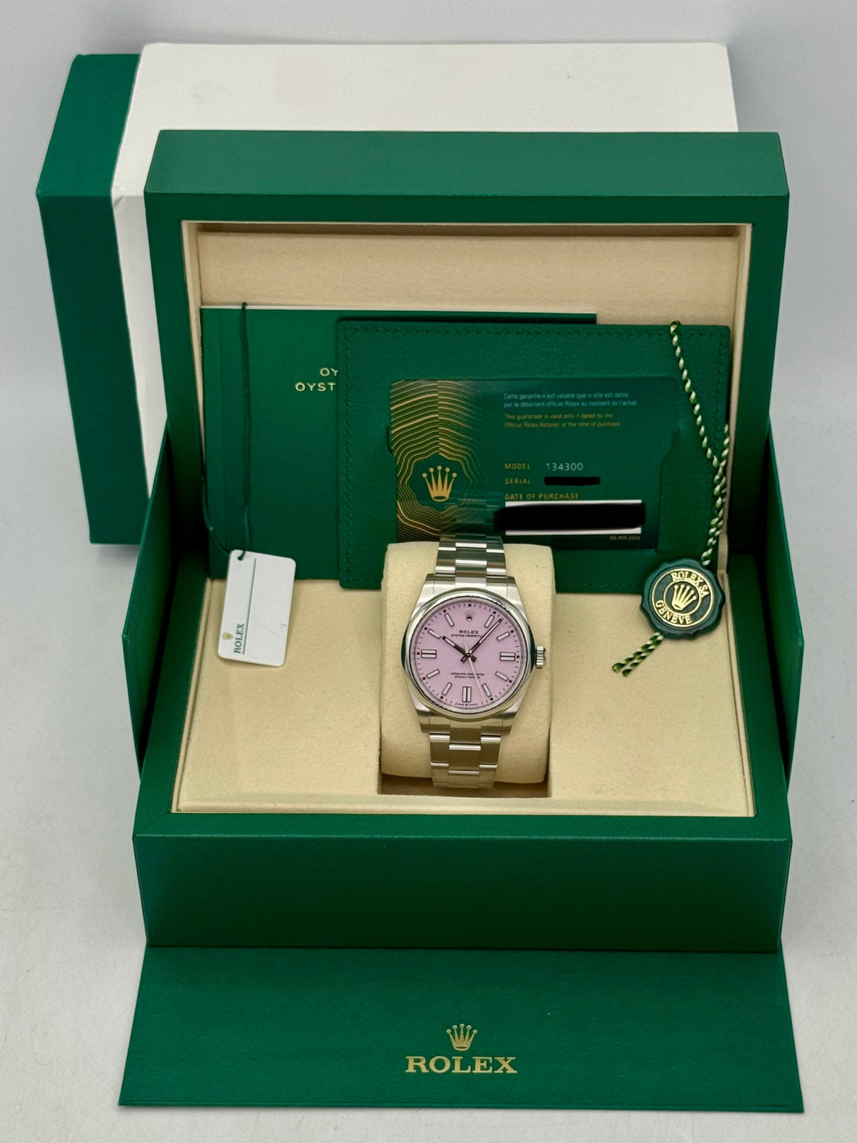 2026 Rolex Oyster Perpetual 41mm 134300 Candy Pink Dial