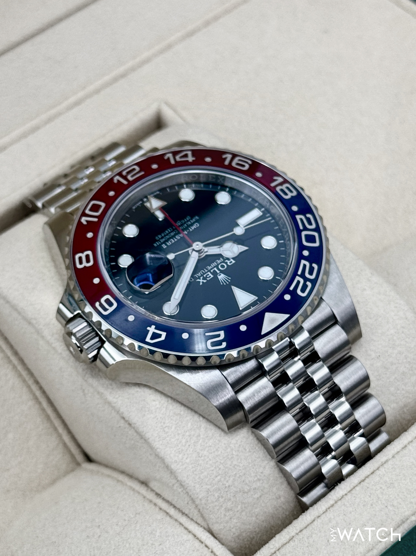 2018 Rolex GMT-Master II "Pepsi" 40mm 126710BLRO Jubilee - MyWatchLLC