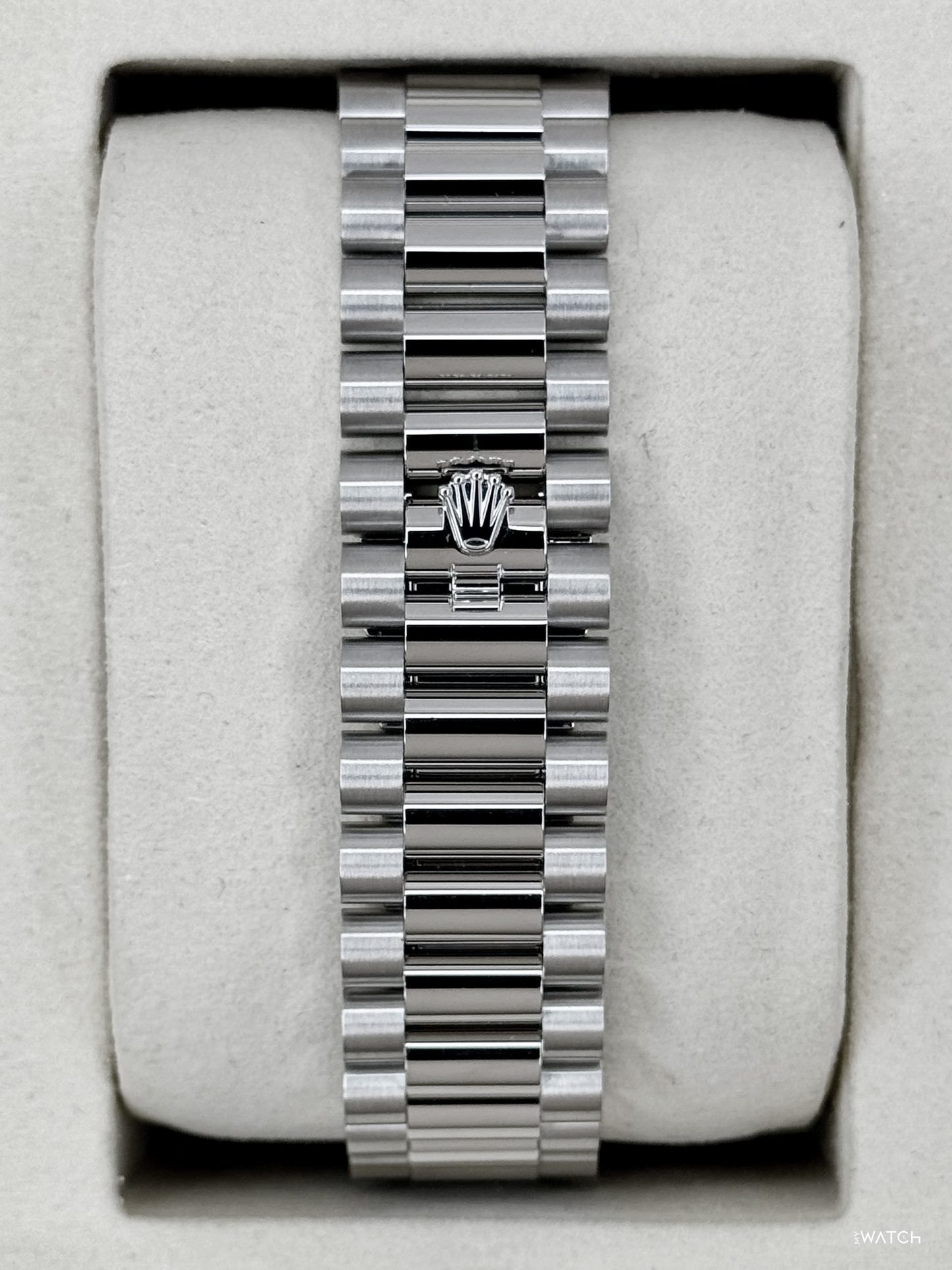 NEW 2026 Rolex Day-Date Platinum 40mm 228236 Ice Blue Roman Dial - MyWatchLLC