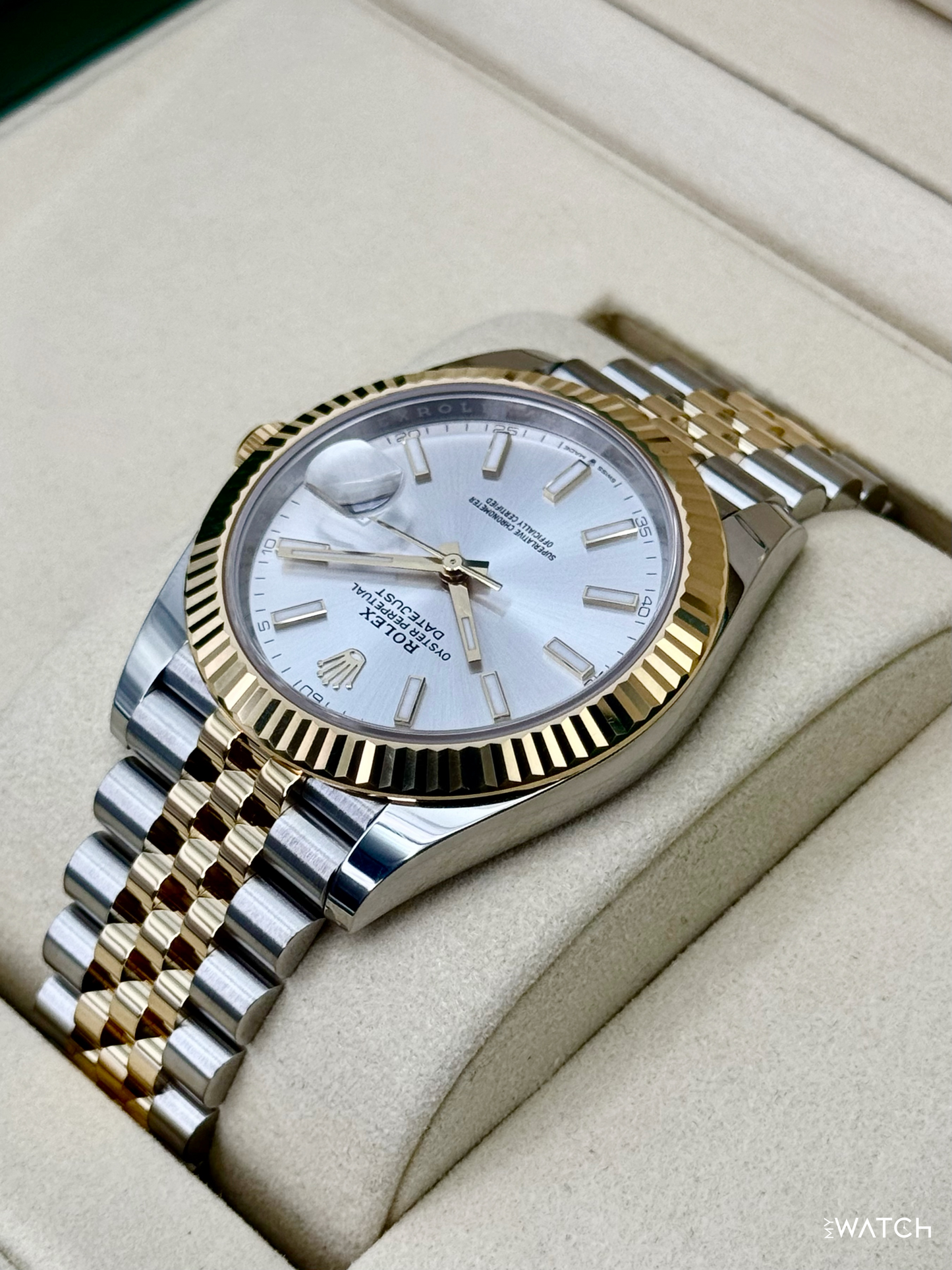 2025 Rolex Datejust 41mm 126333 Two-Tone Jubilee Silver Dial - MyWatchLLC