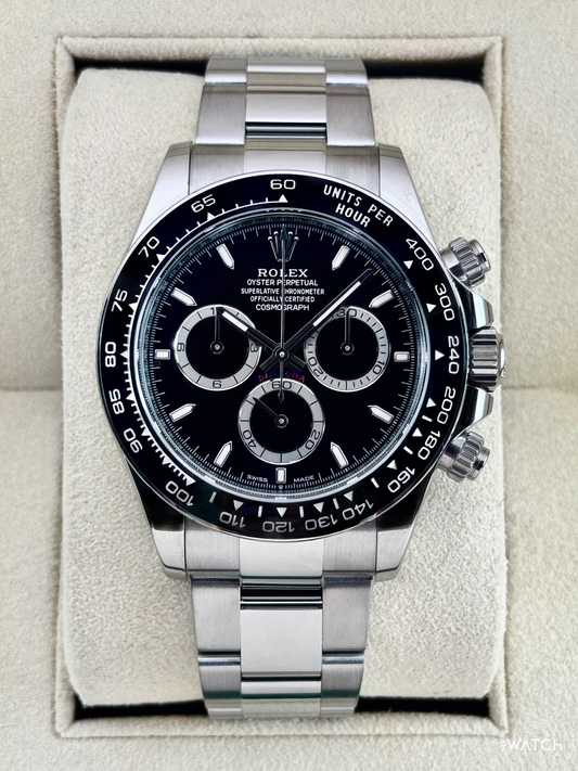 2024 Rolex Daytona 40mm 126500LN Stainless Steel Black Dial