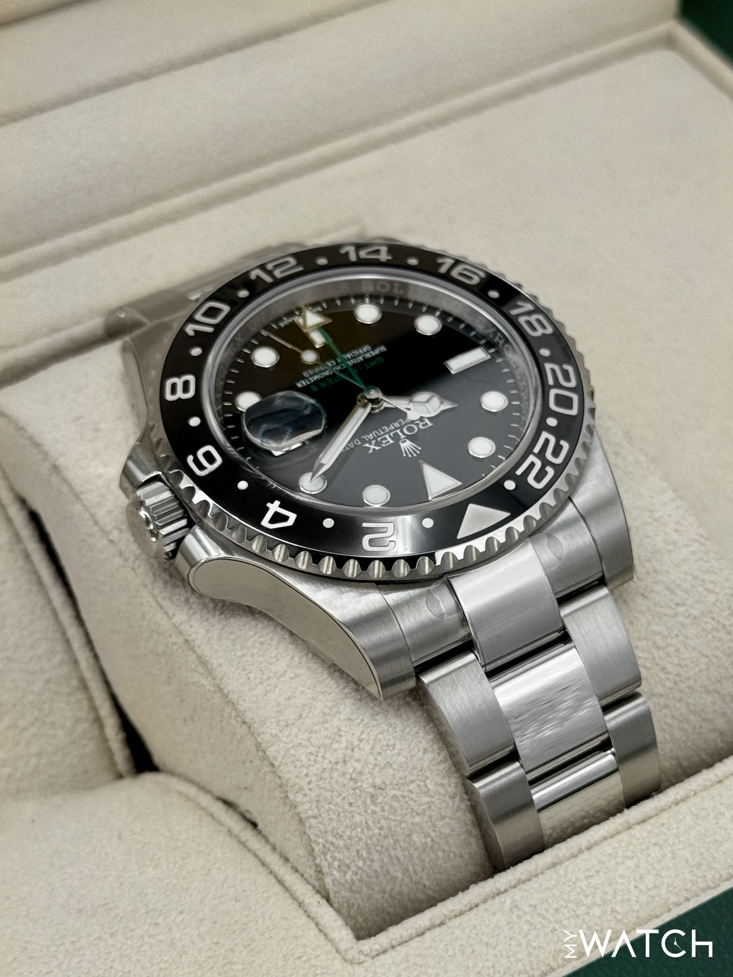 NEW OLD STOCK 2017 Rolex GMT-Master II 40mm 116710LN Stainless Steel Black Dial (STICKERED) - MyWatchLLC