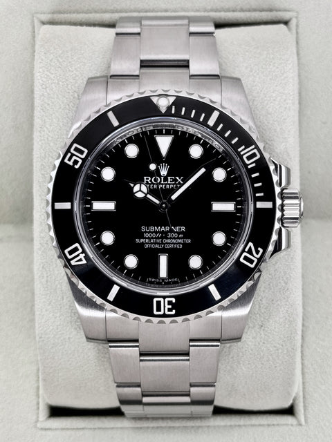 2013 Rolex Submariner 40mm 114060 Stainless Steel Black Dial