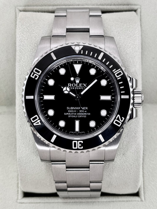 2013 Rolex Submariner 40mm 114060 Stainless Steel Black Dial
